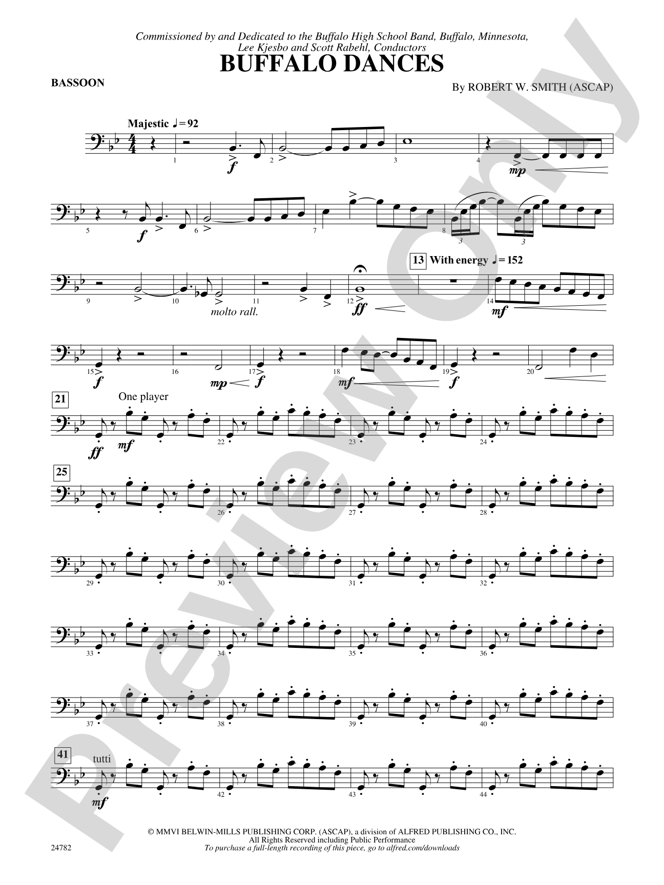 Buffalo Dances: Bassoon