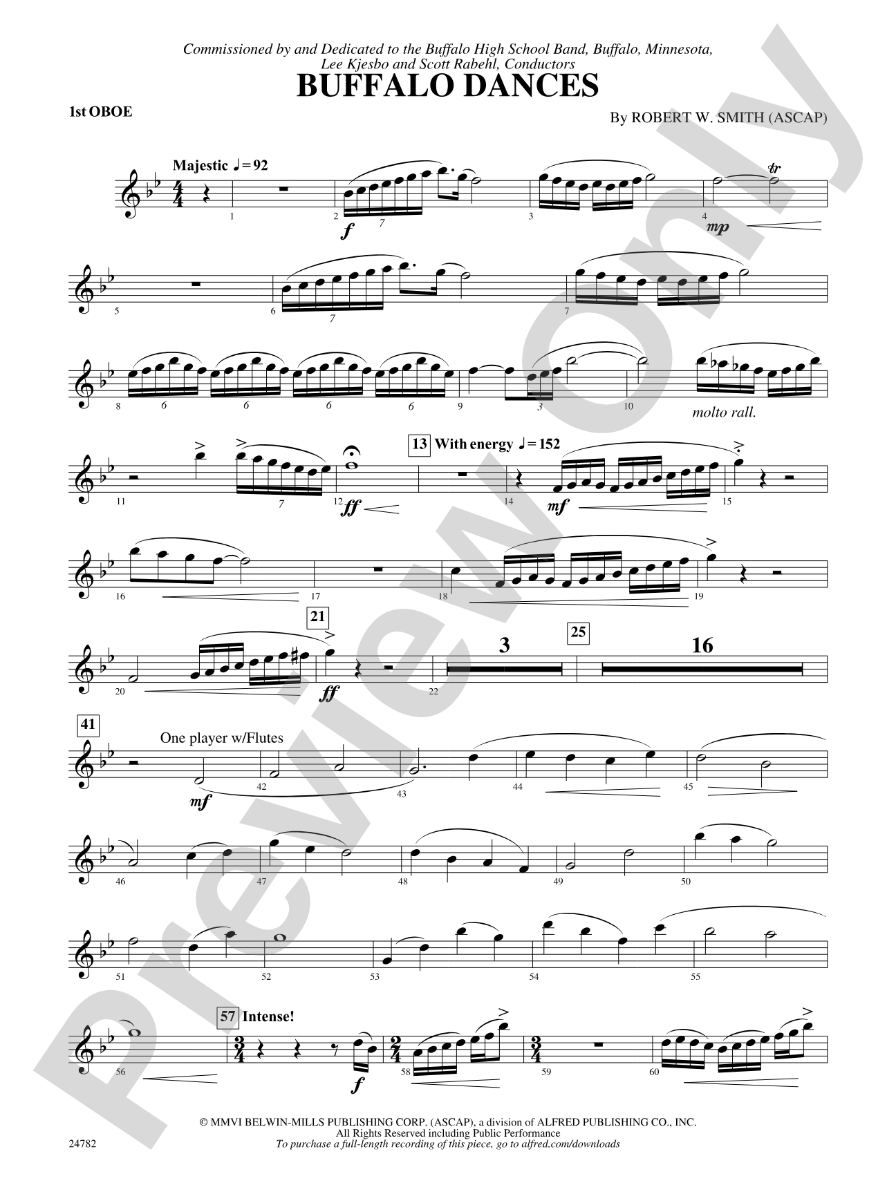 Buffalo Dances: Oboe