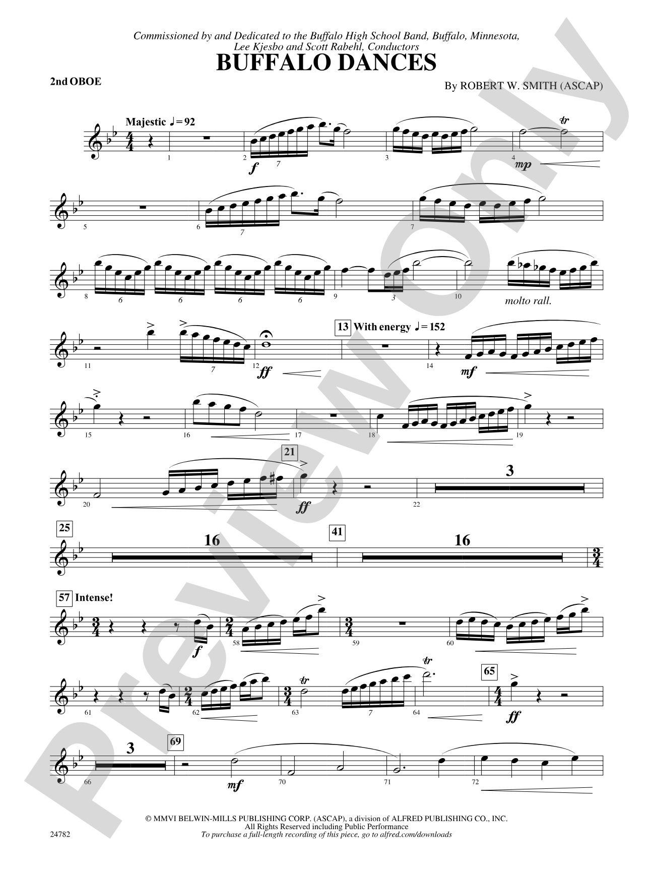 Buffalo Dances: 2nd Oboe