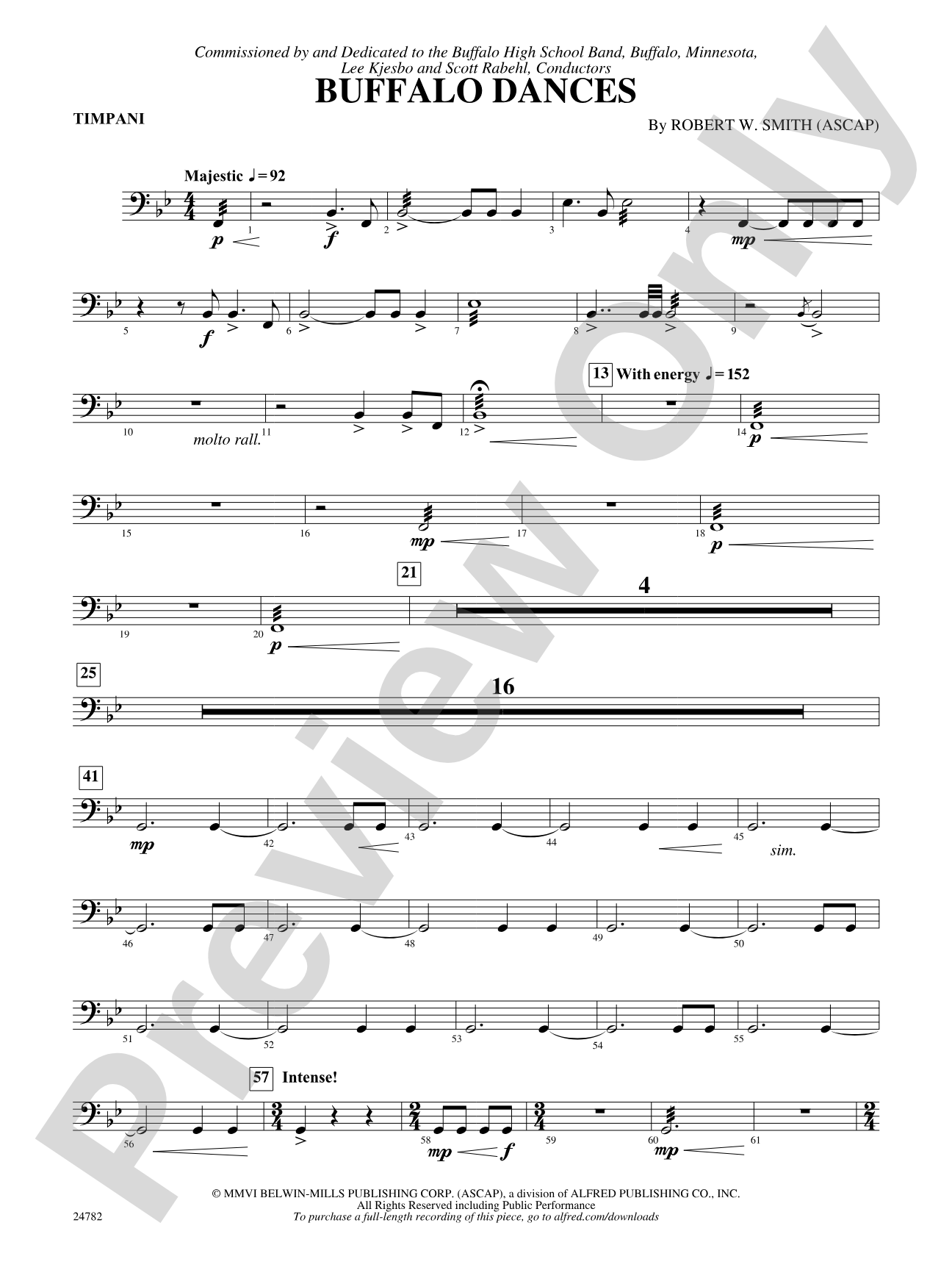 Buffalo Dances: Timpani