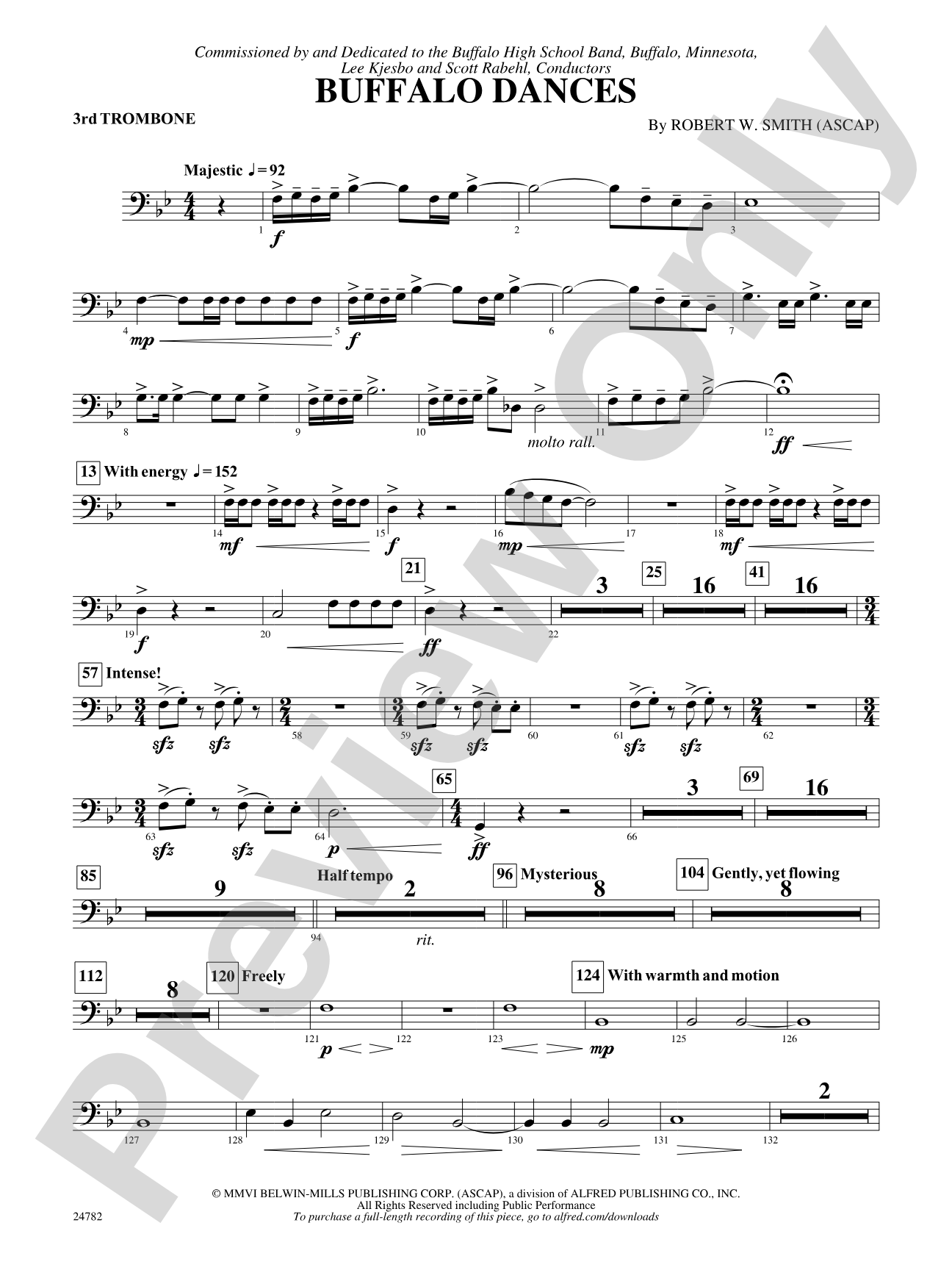 Buffalo Dances: 3rd Trombone