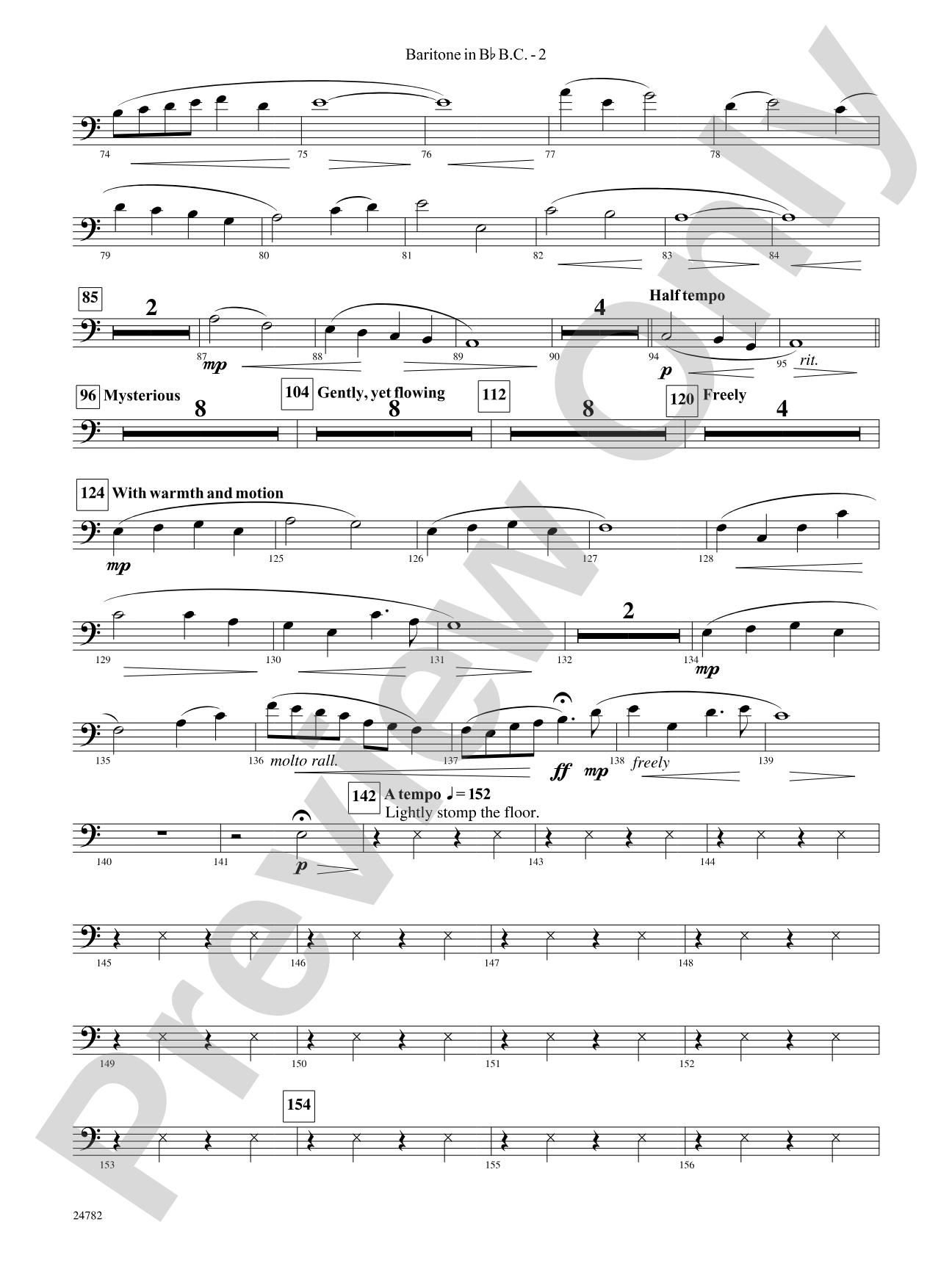 Buffalo Dances: (wp) B-flat Baritone B.C.
