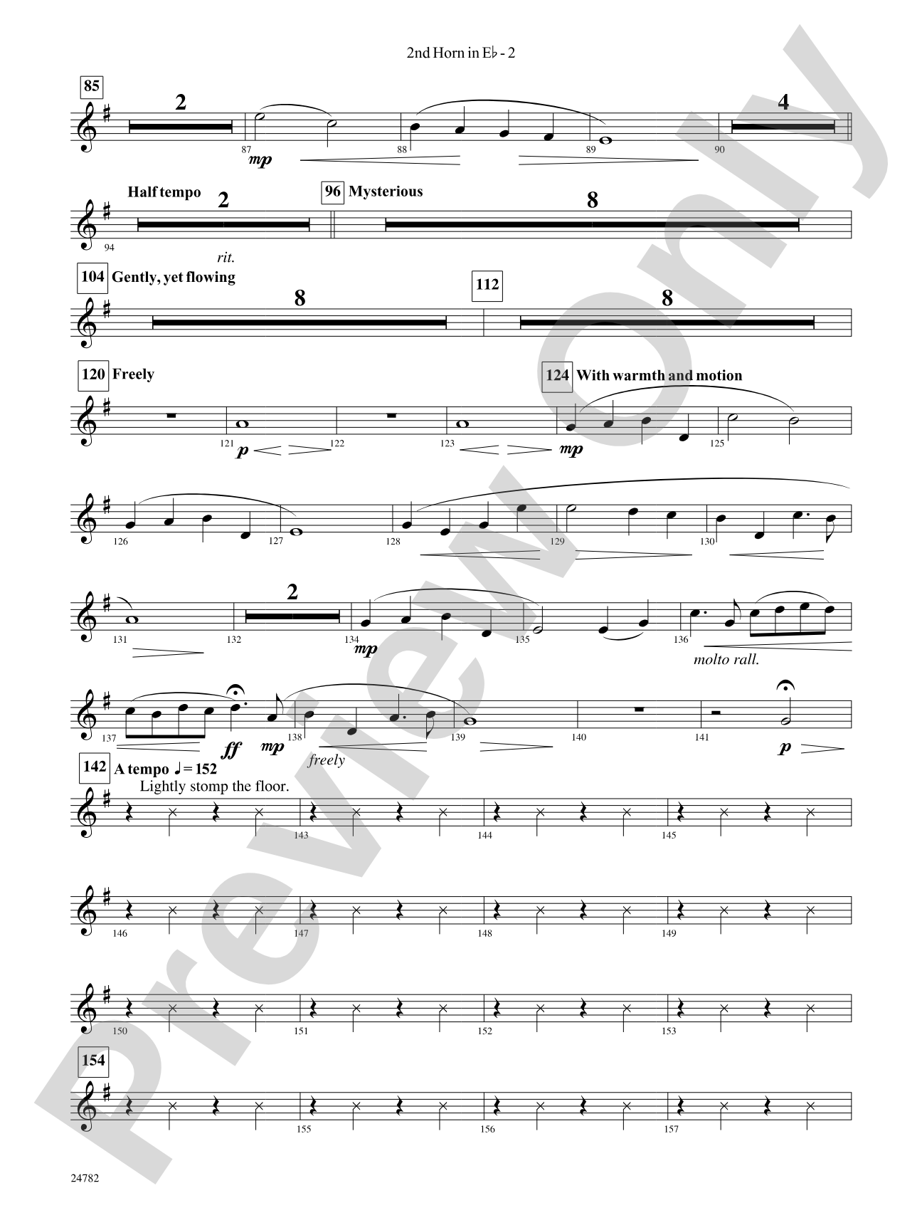 Buffalo Dances: (wp) 2nd Horn in E-flat