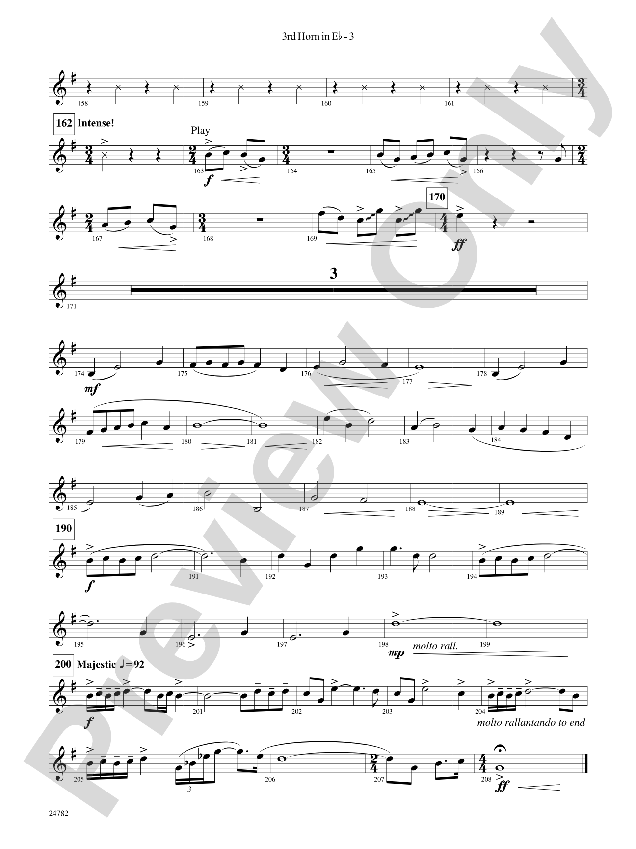 Buffalo Dances: (wp) 3rd Horn in E-flat