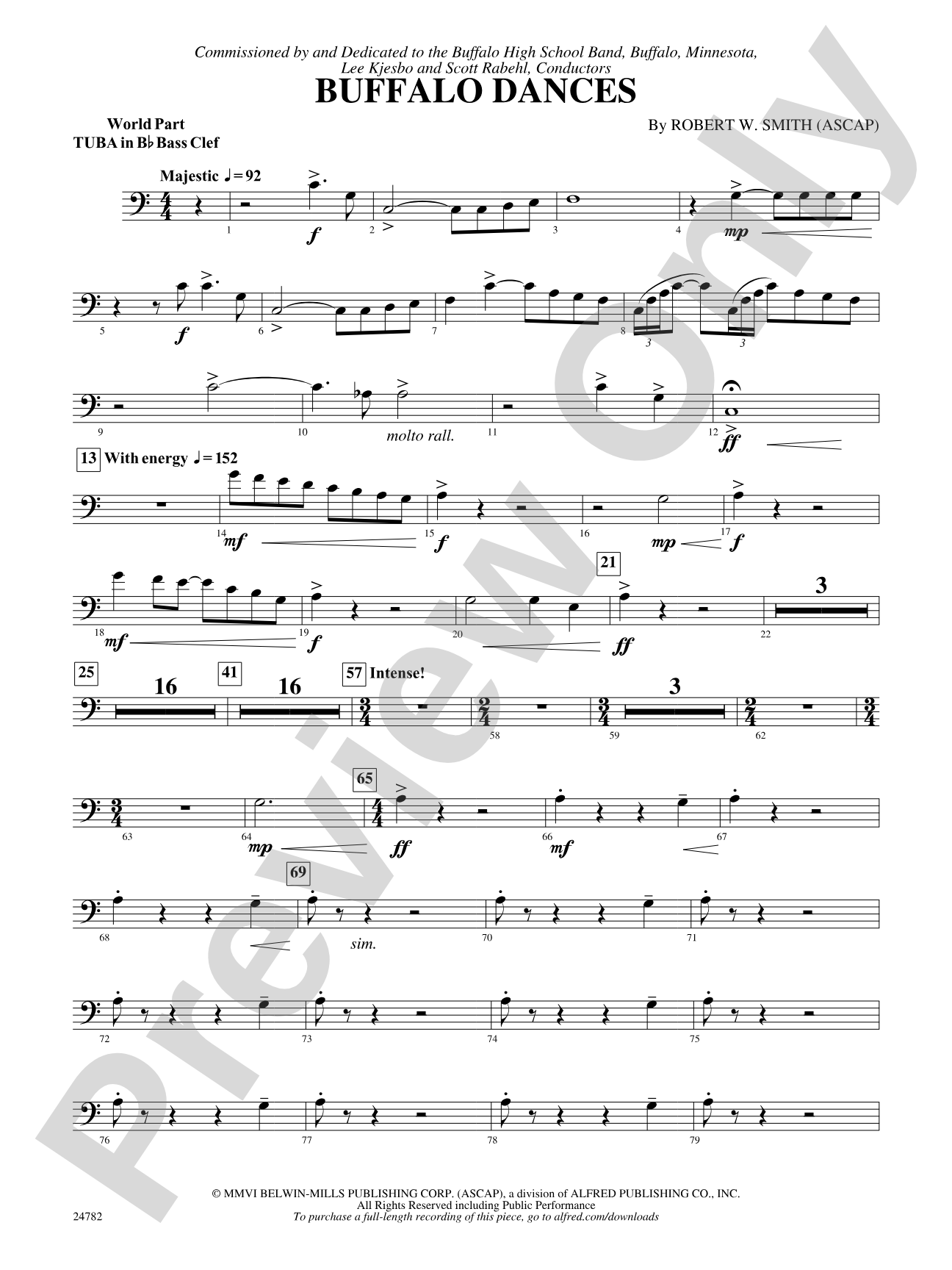 Buffalo Dances: (wp) B-flat Tuba B.C.