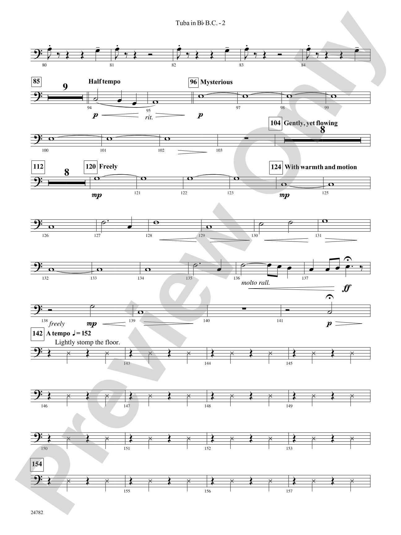 Buffalo Dances: (wp) B-flat Tuba B.C.
