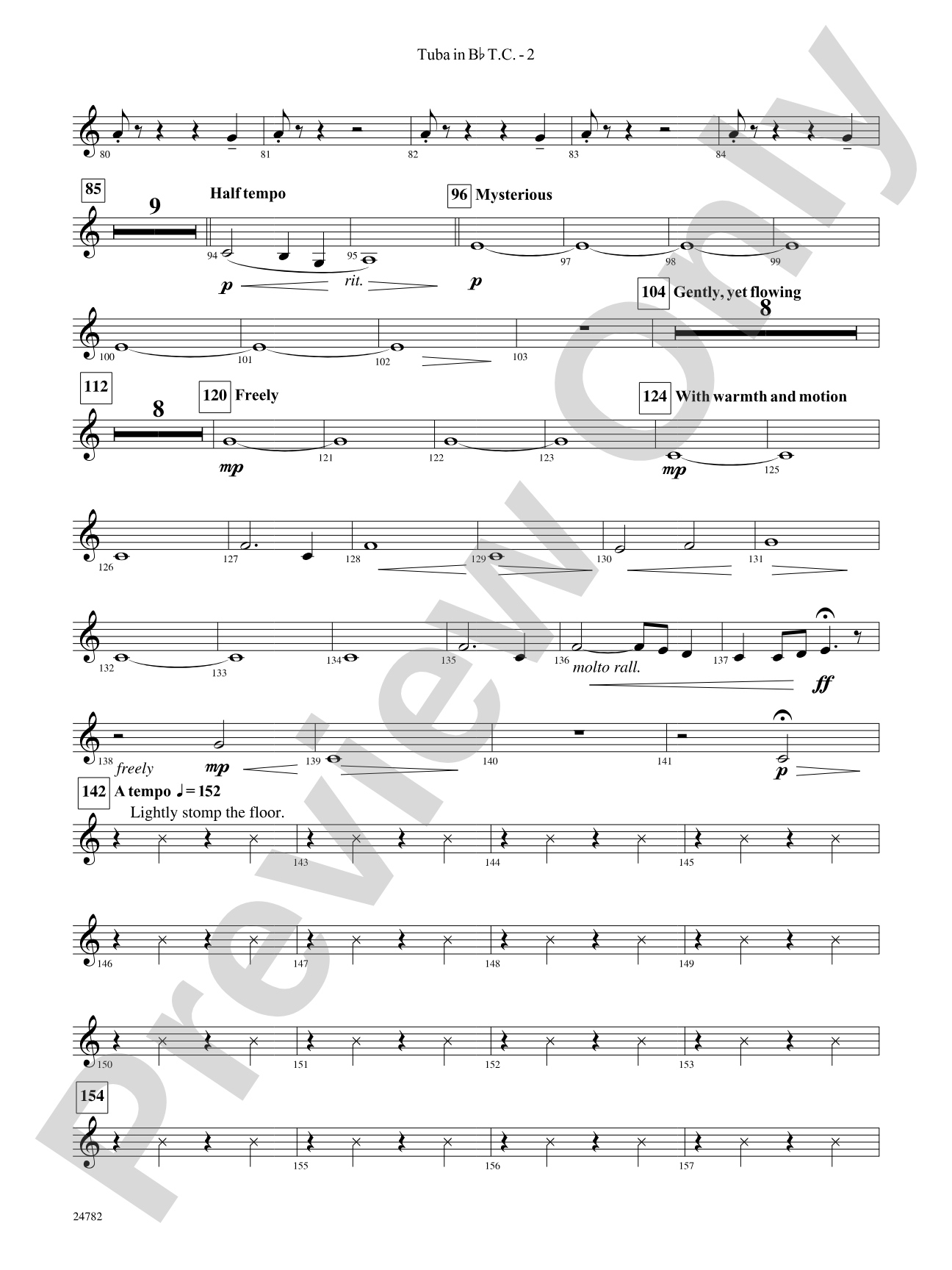 Buffalo Dances: (wp) B-flat Tuba T.C.