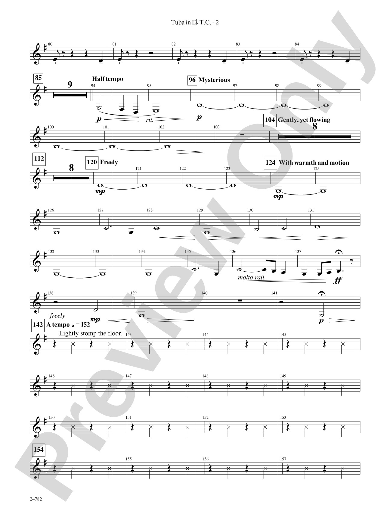 Buffalo Dances: (wp) E-flat Tuba T.C.