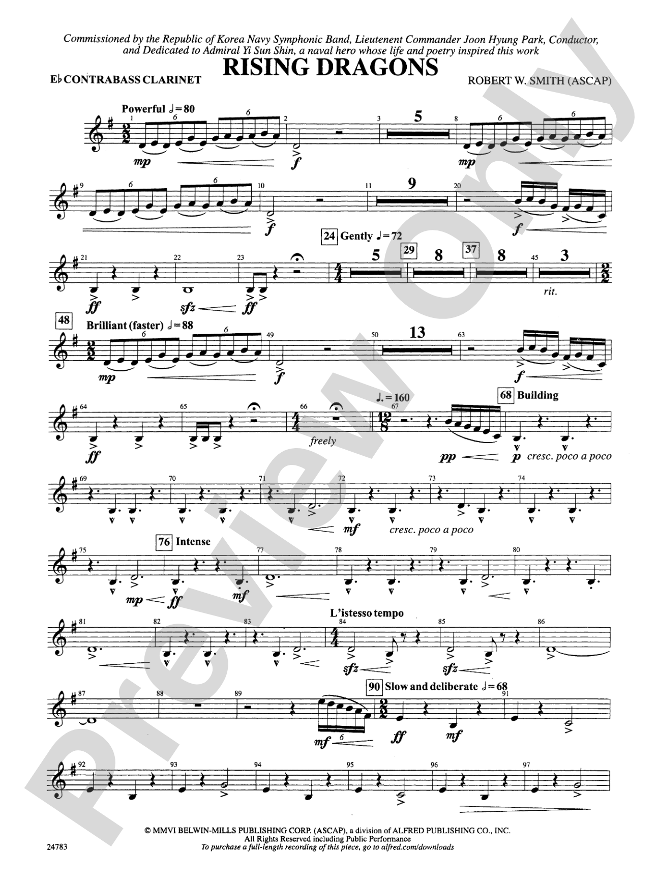 Rising Dragons: E-flat Alto Clarinet
