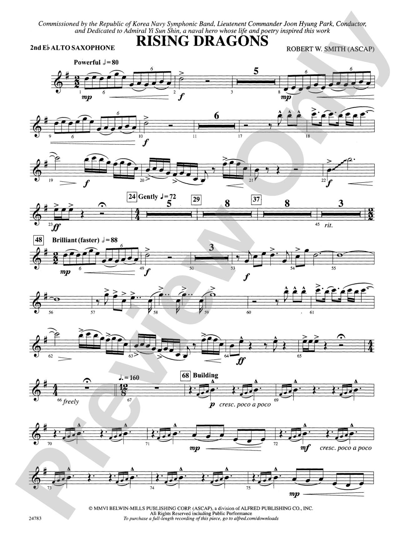 Rising Dragons: 2nd E-flat Alto Saxophone