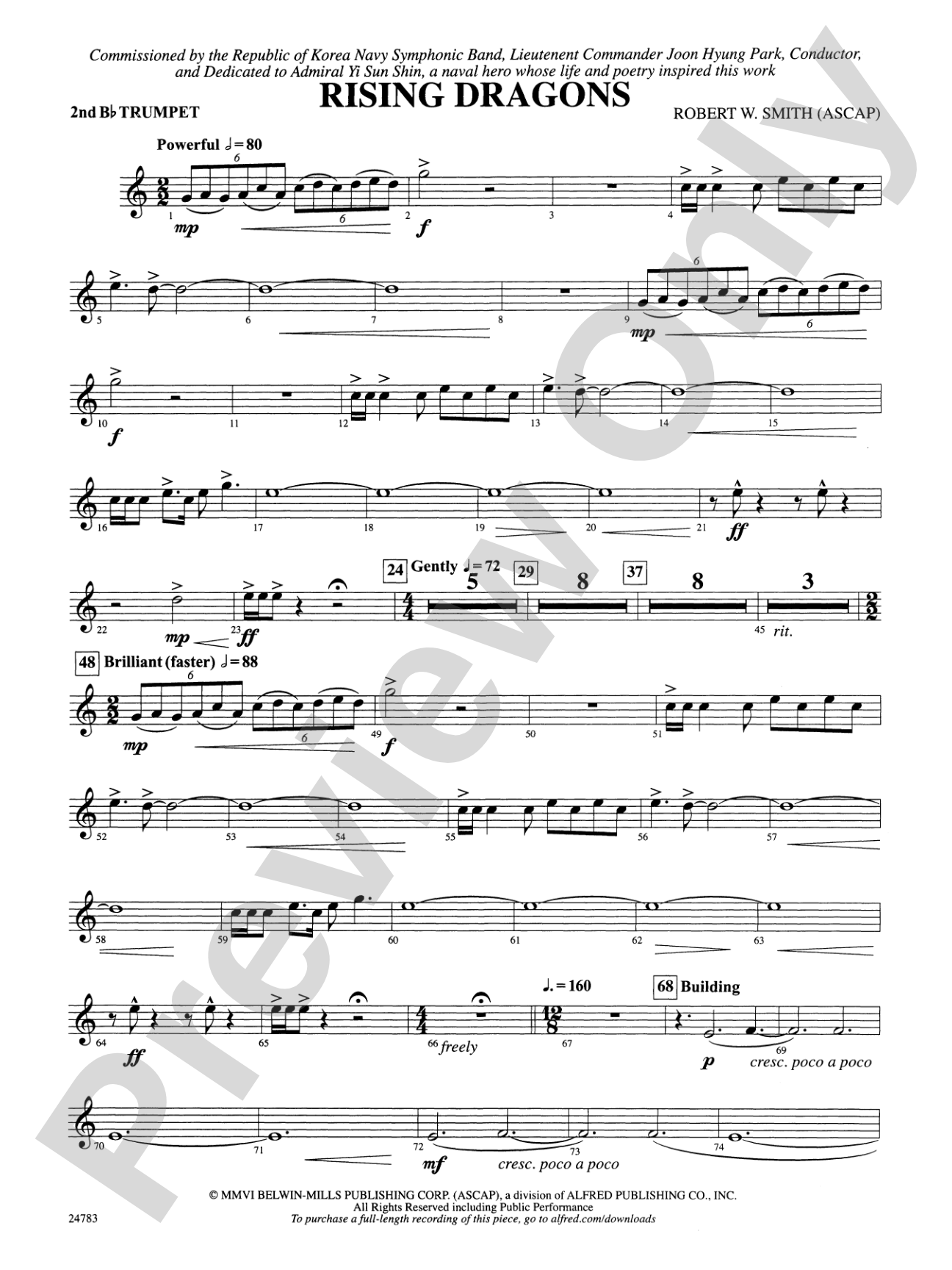 Rising Dragons: 2nd B-flat Trumpet