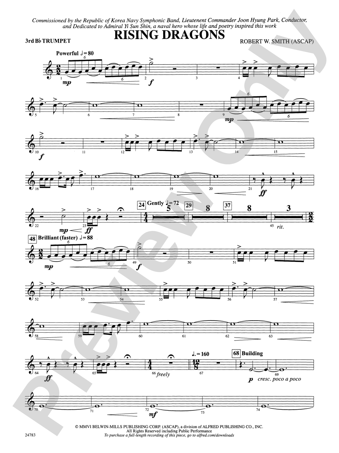 Rising Dragons: 3rd B-flat Trumpet