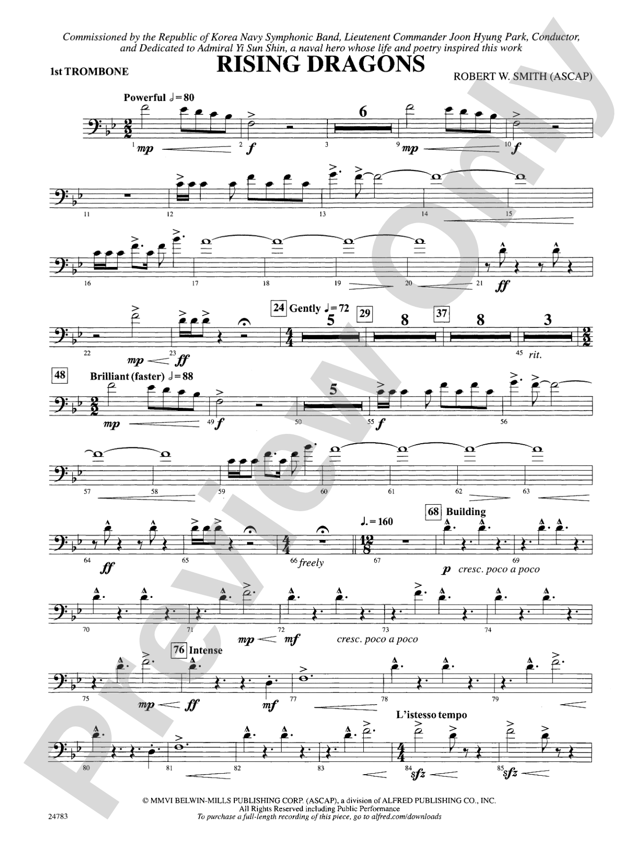 Rising Dragons: 1st Trombone