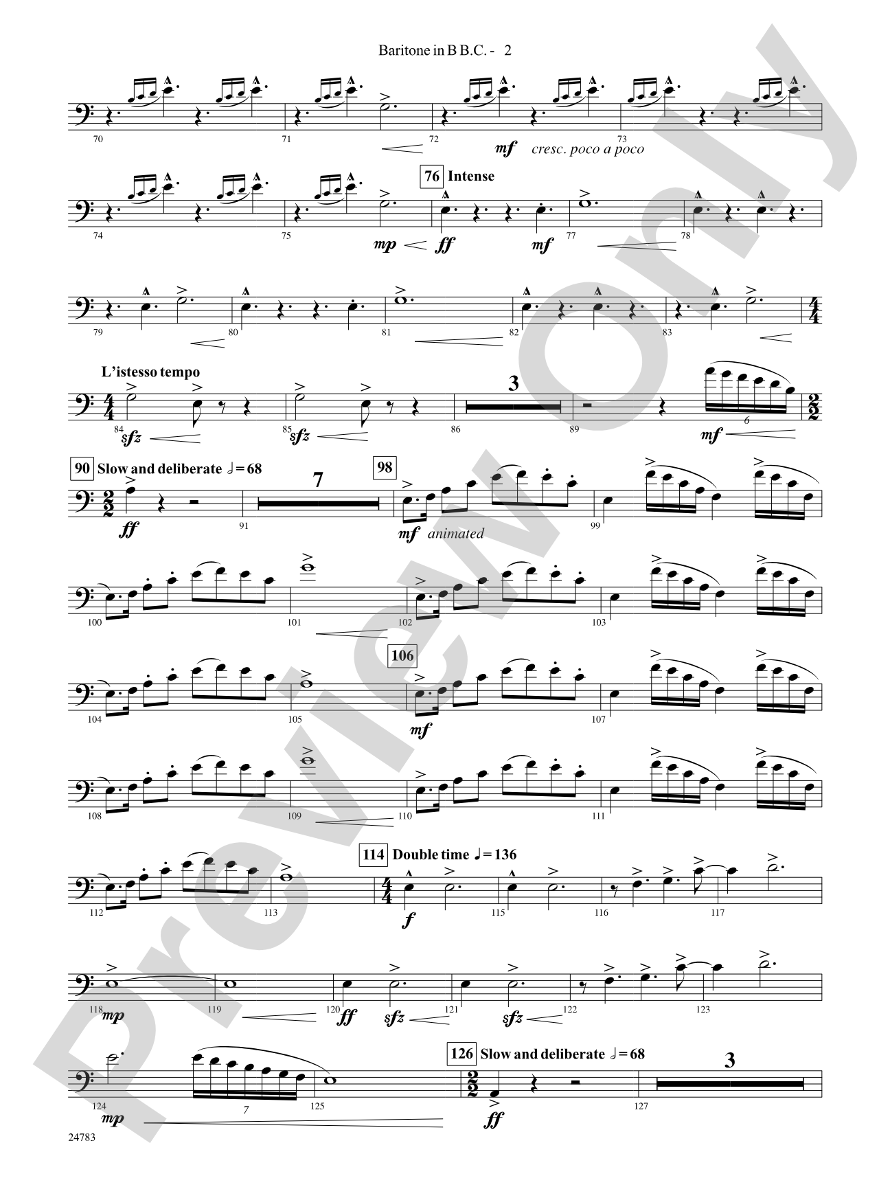 Rising Dragons: (wp) Bb Baritone B.C. 1