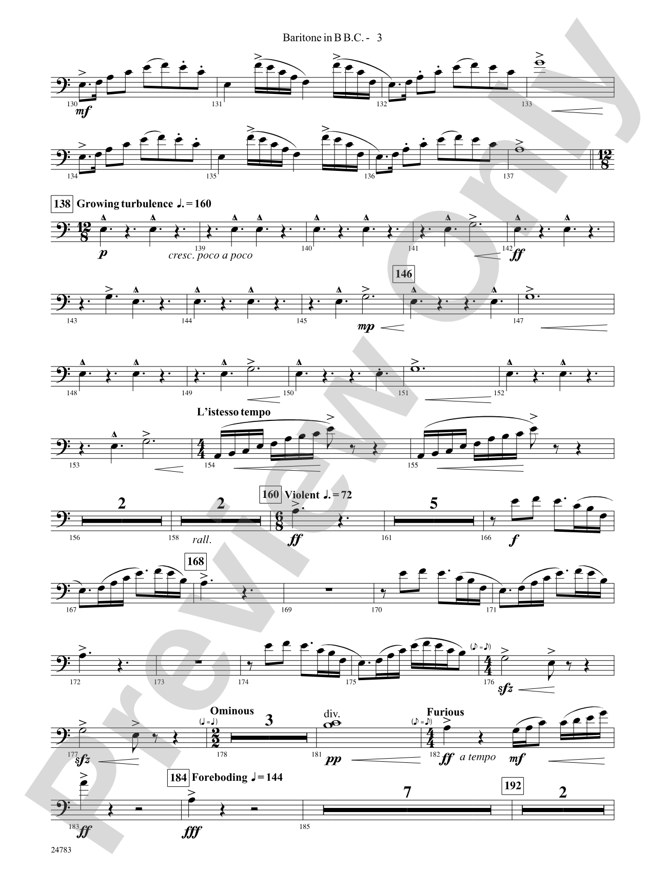 Rising Dragons: (wp) Bb Baritone B.C. 1