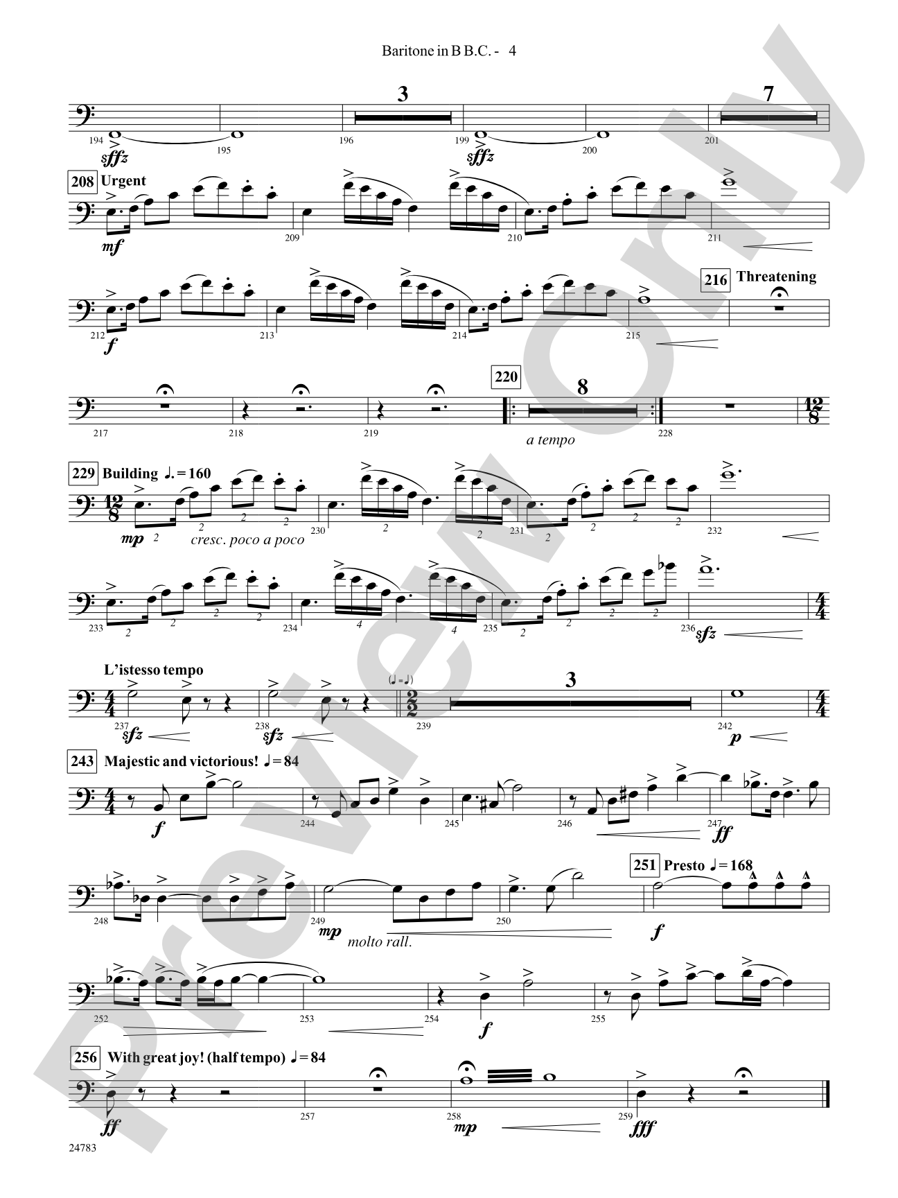 Rising Dragons: (wp) Bb Baritone B.C. 1