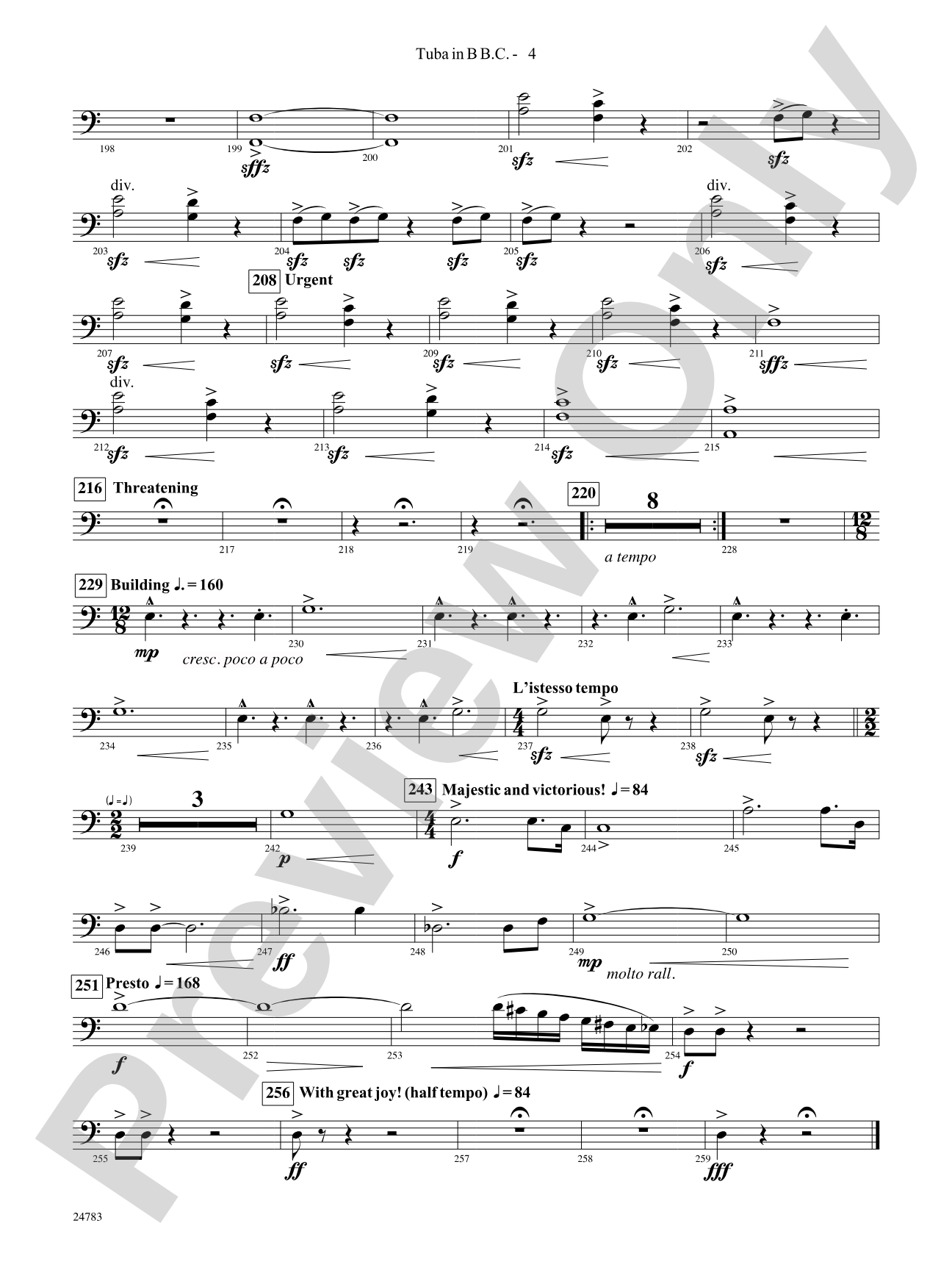 Rising Dragons: (wp) B-flat Tuba B.C.