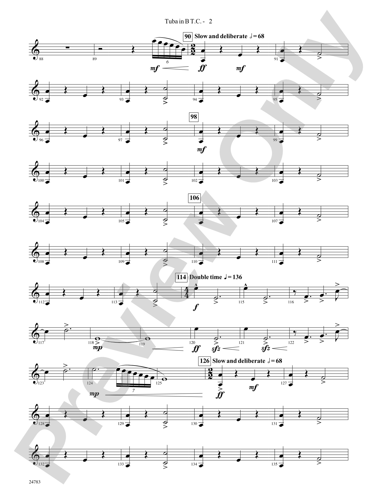 Rising Dragons: (wp) B-flat Tuba T.C.