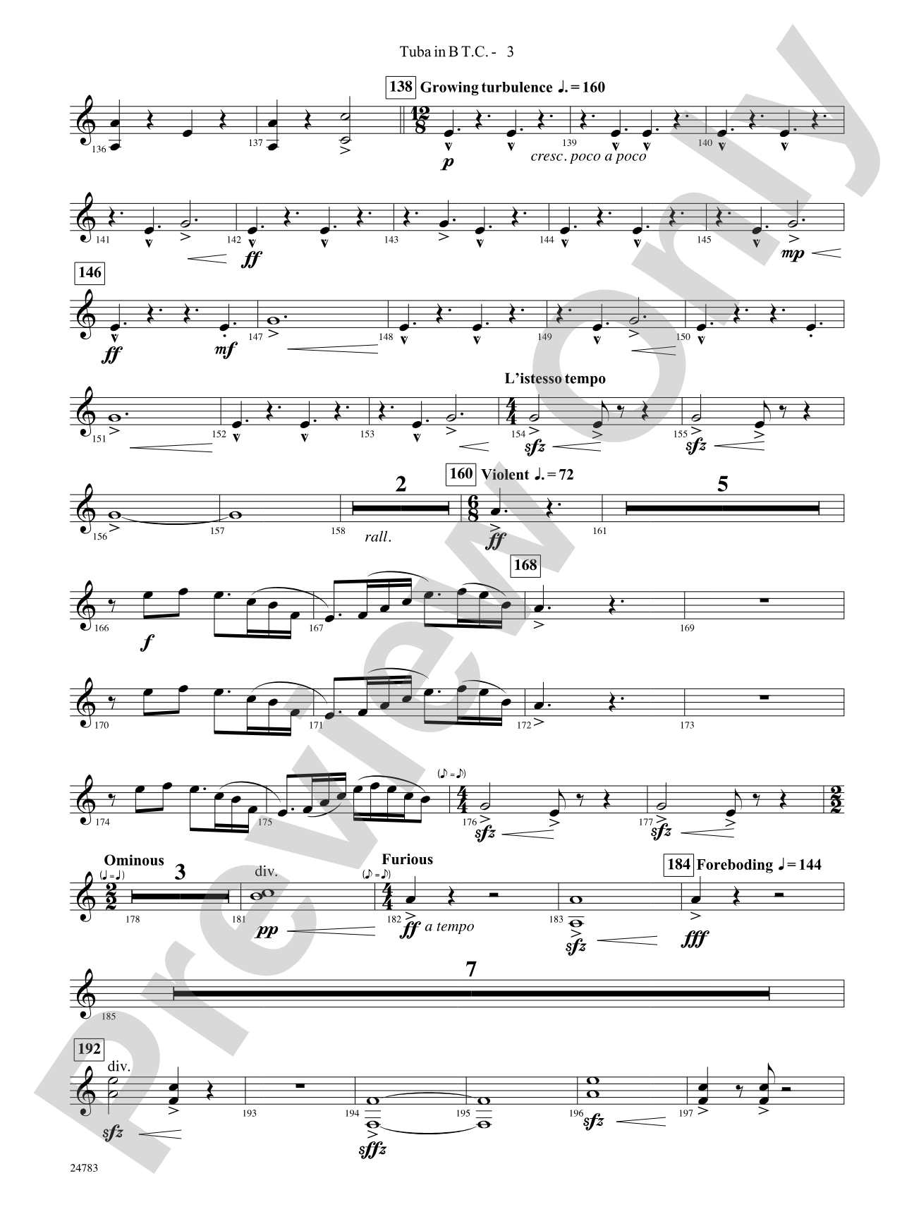 Rising Dragons: (wp) B-flat Tuba T.C.