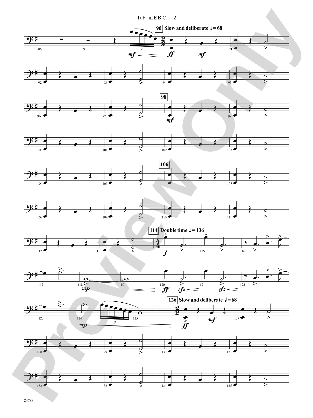 Rising Dragons: (wp) E-flat Tuba B.C.