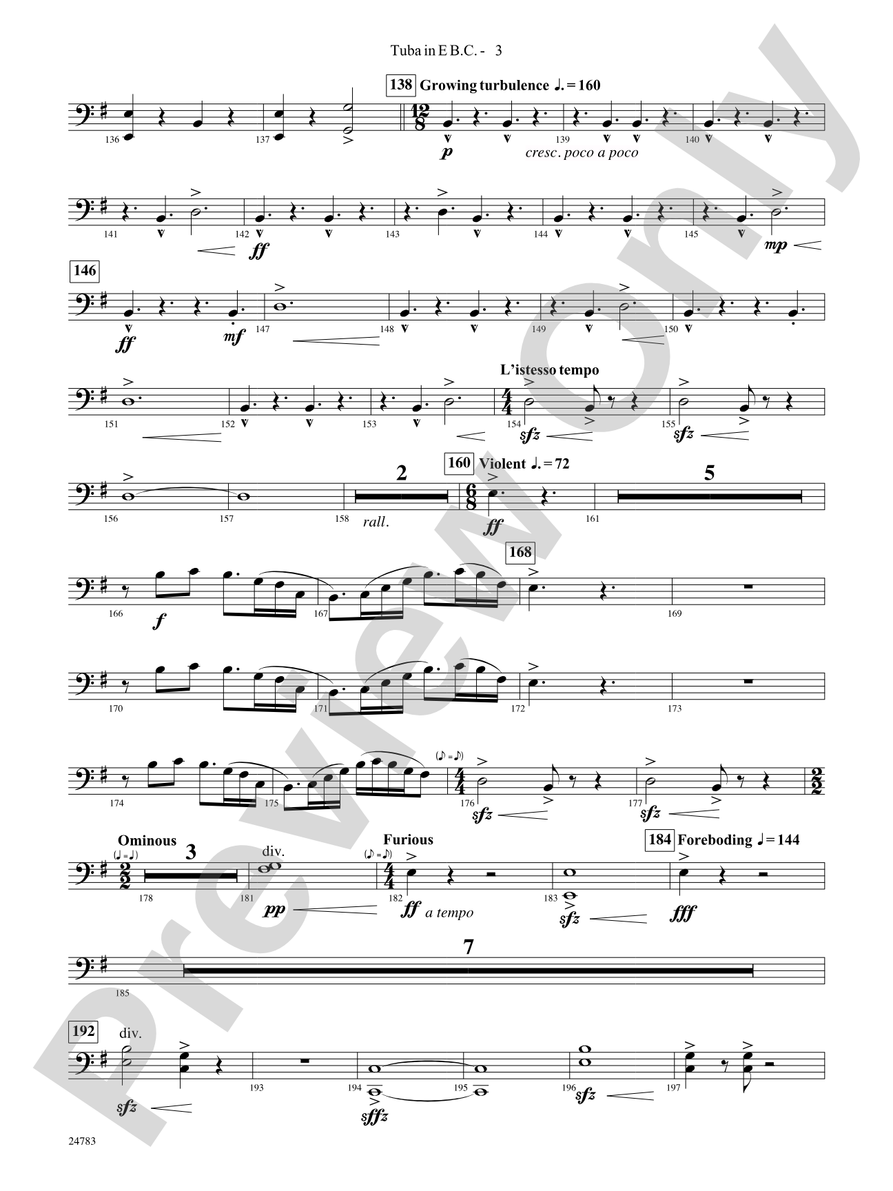 Rising Dragons: (wp) E-flat Tuba B.C.