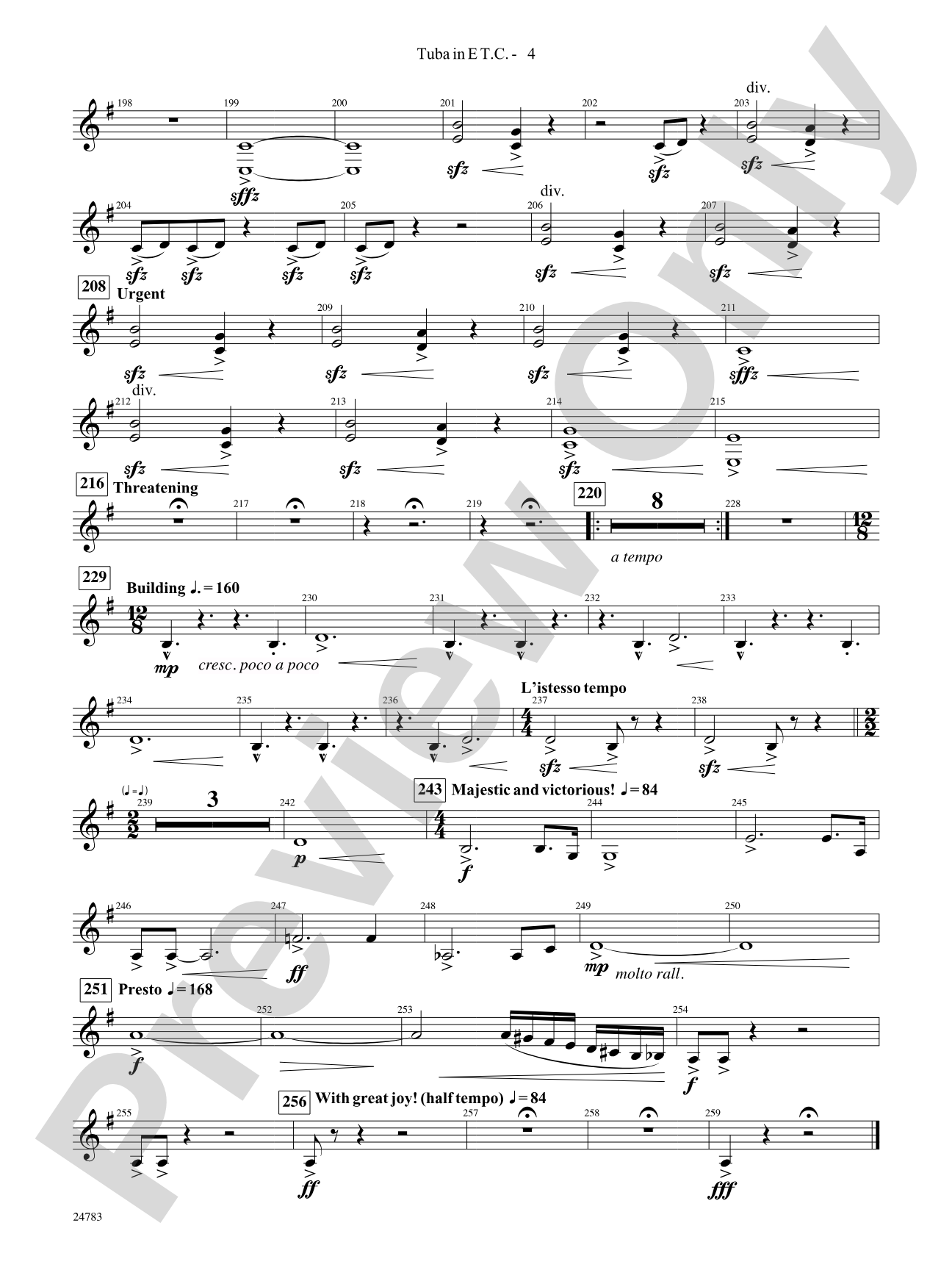 Rising Dragons: (wp) E-flat Tuba T.C.