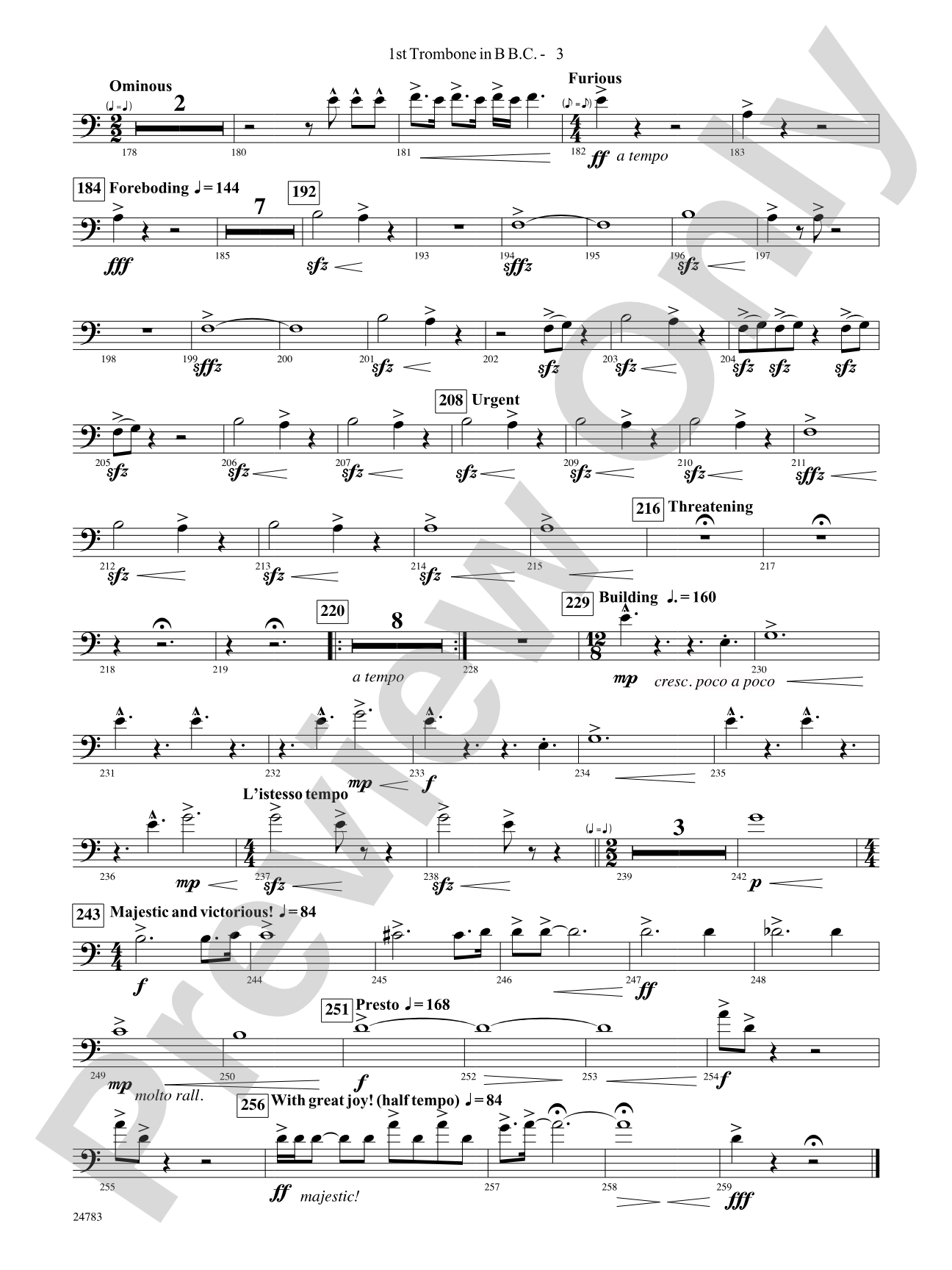 Rising Dragons: (wp) 1st B-flat Trombone B.C.