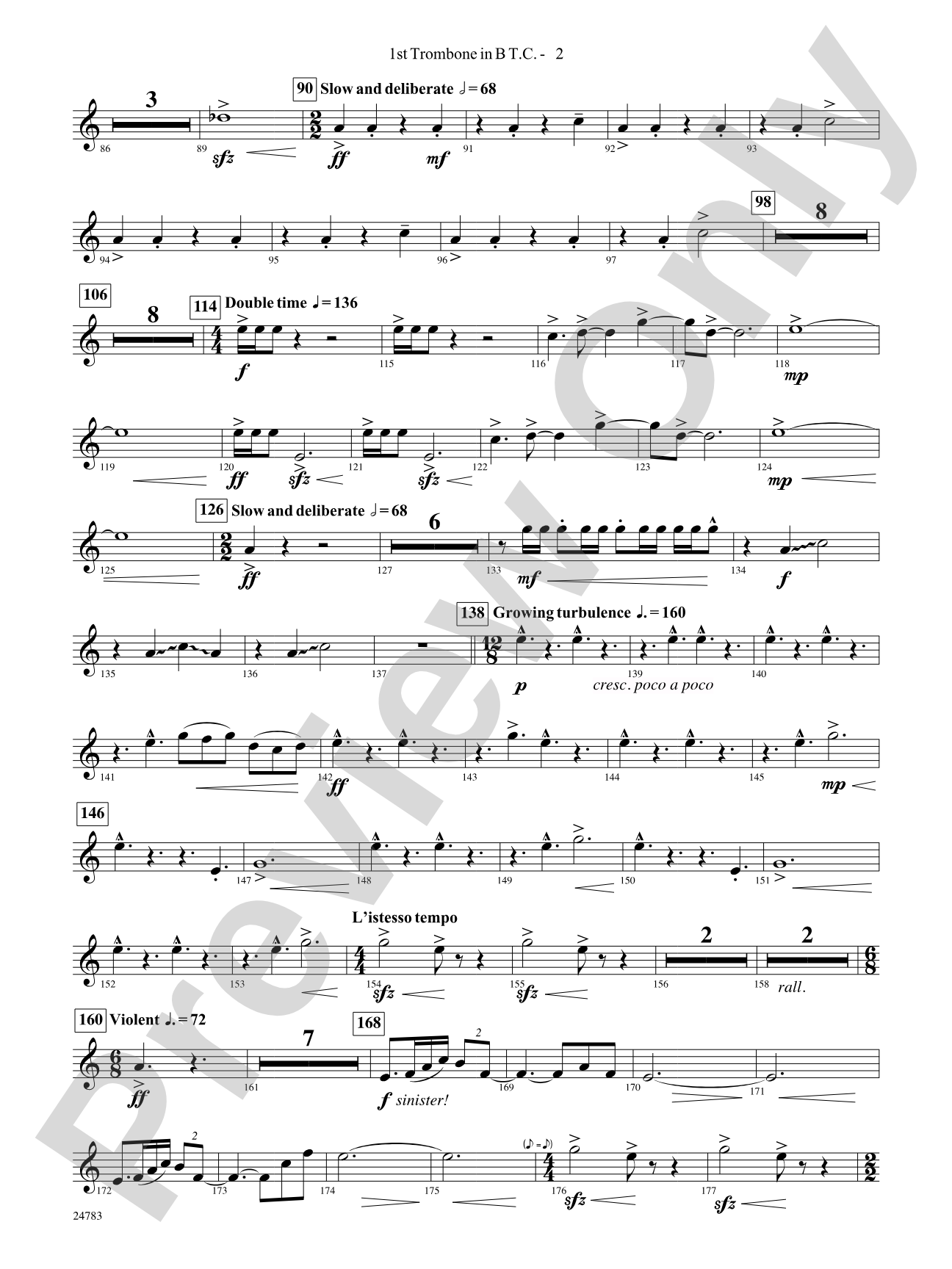 Rising Dragons: (wp) 1st B-flat Trombone T.C.
