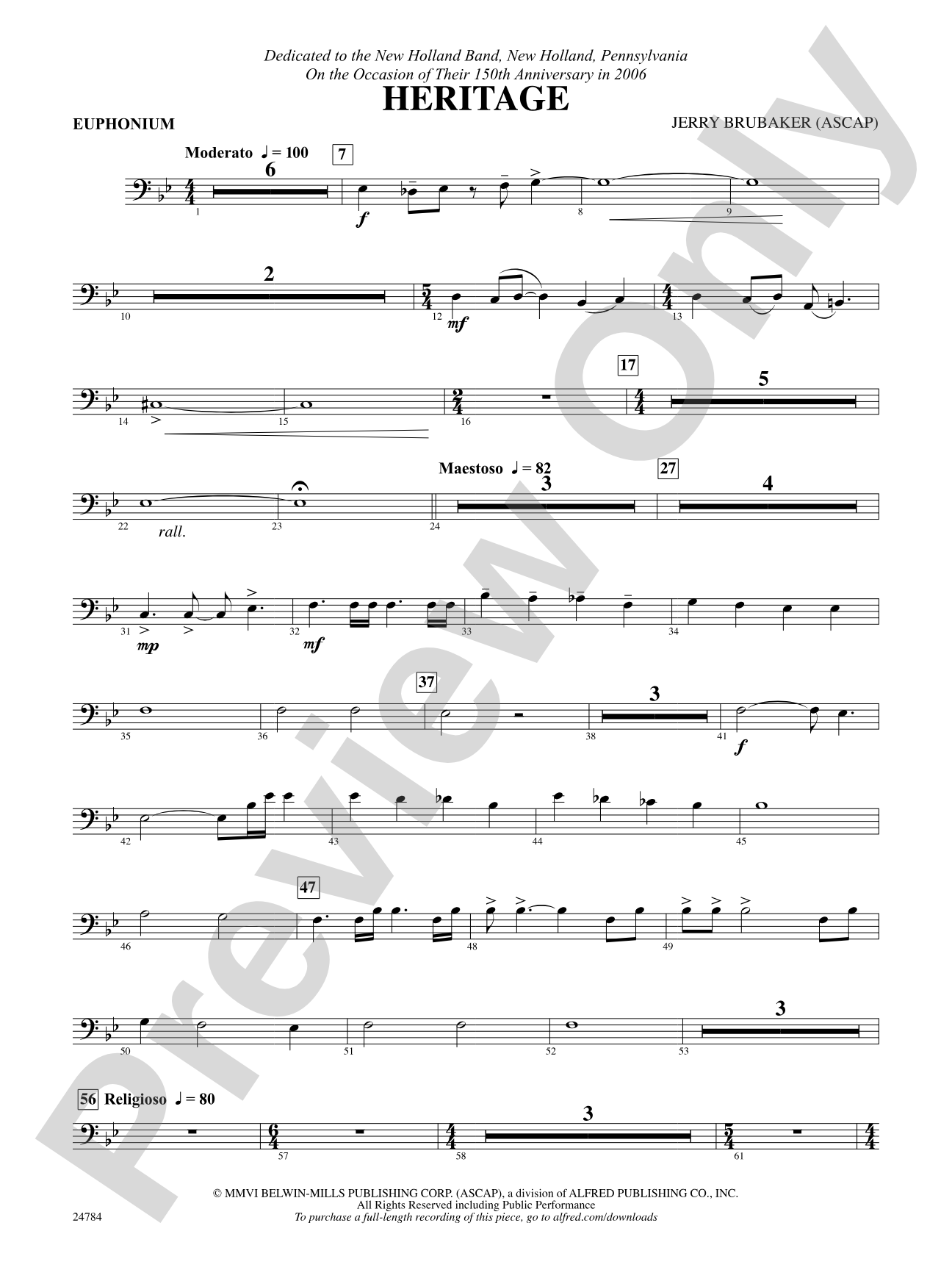 Heritage: Baritone B.C.