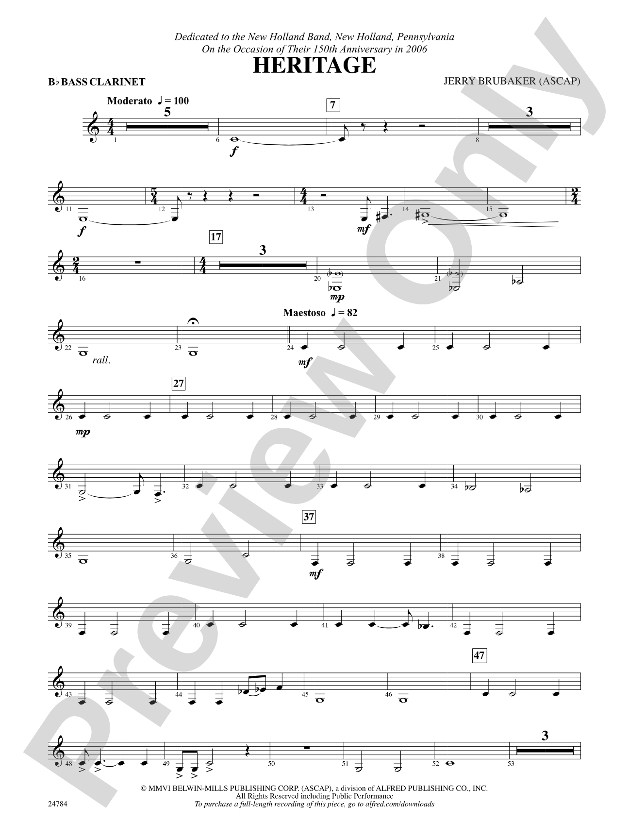Heritage: B-flat Bass Clarinet