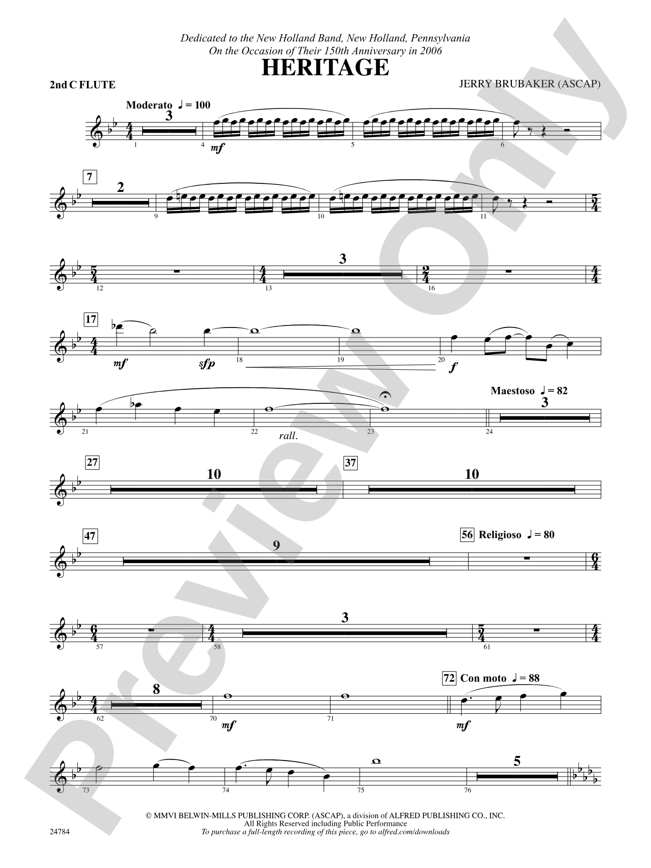 Heritage: 2nd Flute