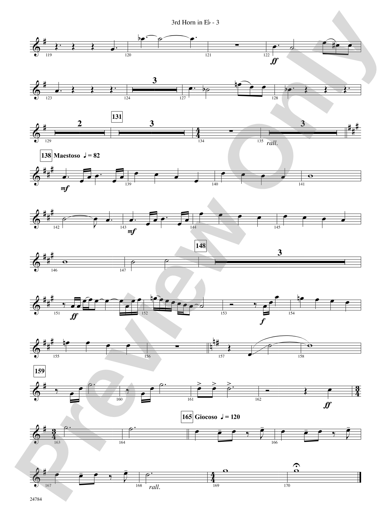 Heritage: (wp) 3rd Horn in E-flat