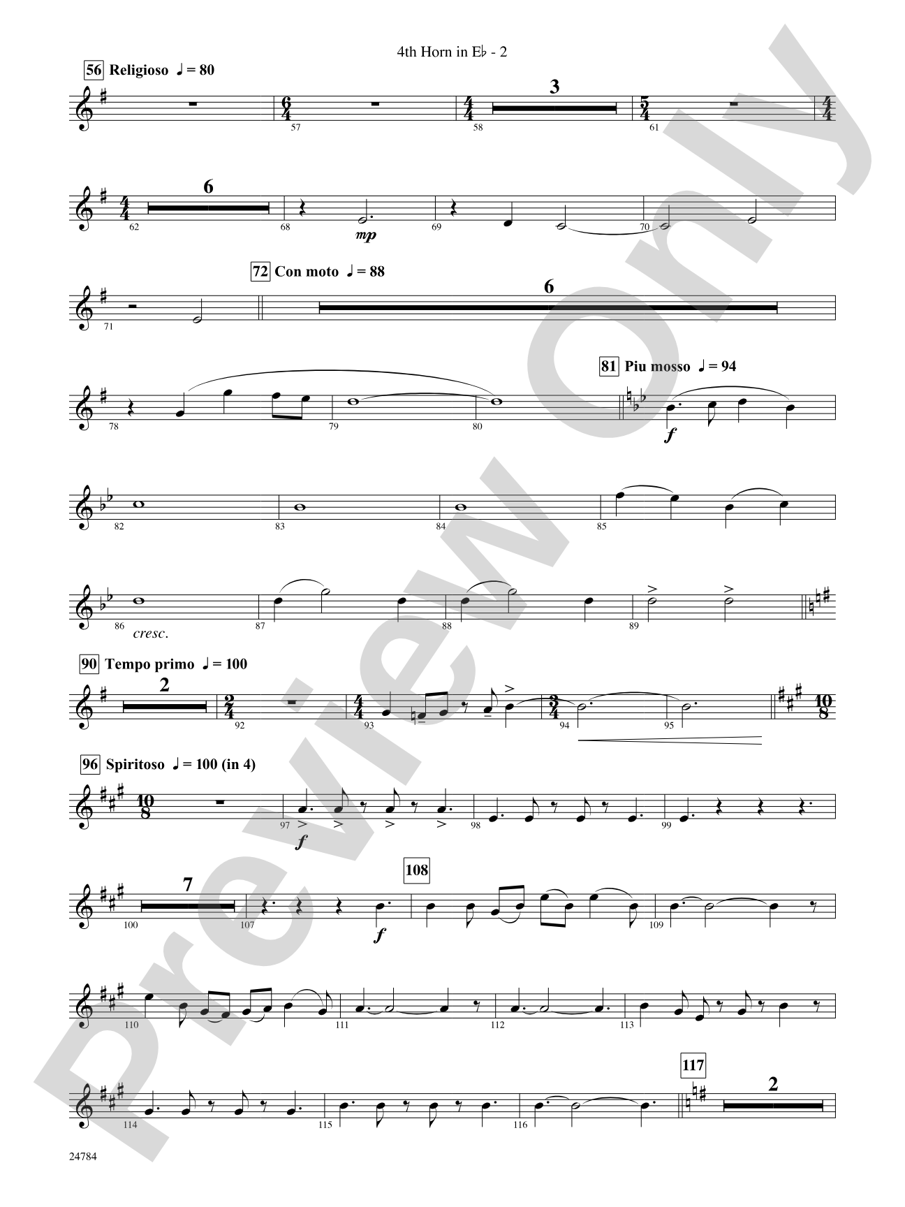 Heritage: (wp) 4th Horn in E-flat