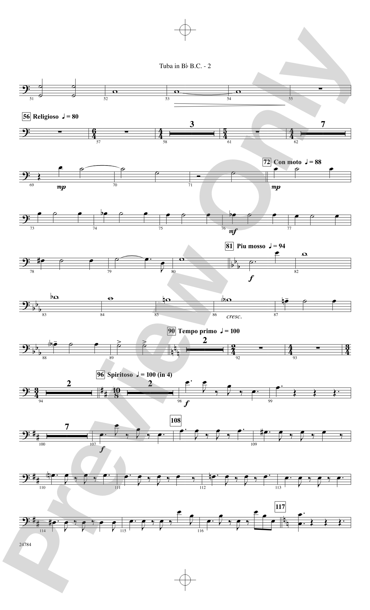 Heritage: (wp) B-flat Tuba B.C.