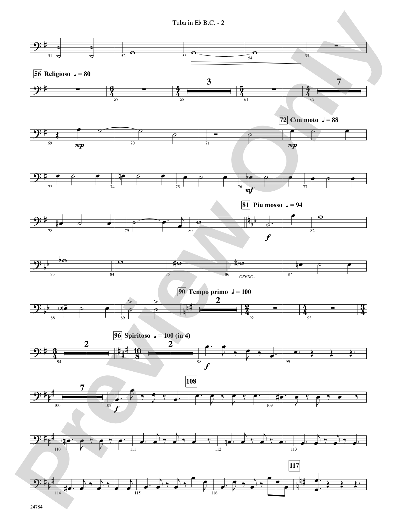 Heritage: (wp) E-flat Tuba B.C.