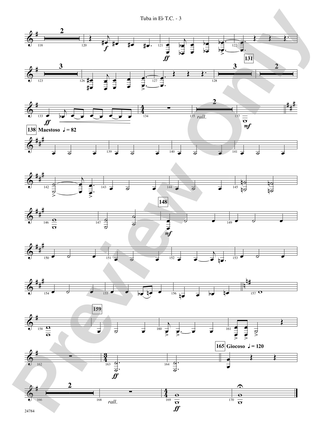 Heritage: (wp) E-flat Tuba T.C.
