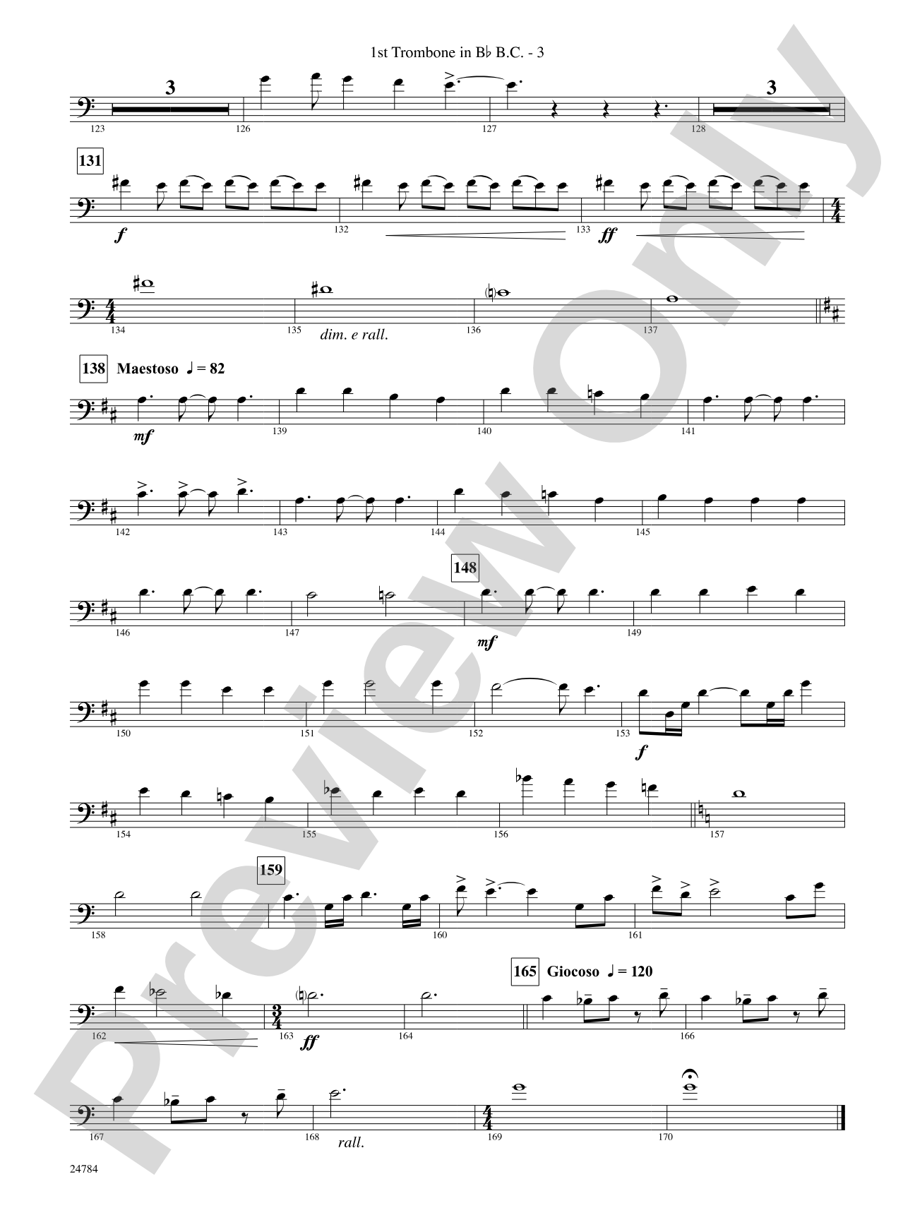 Heritage: (wp) 1st B-flat Trombone B.C.