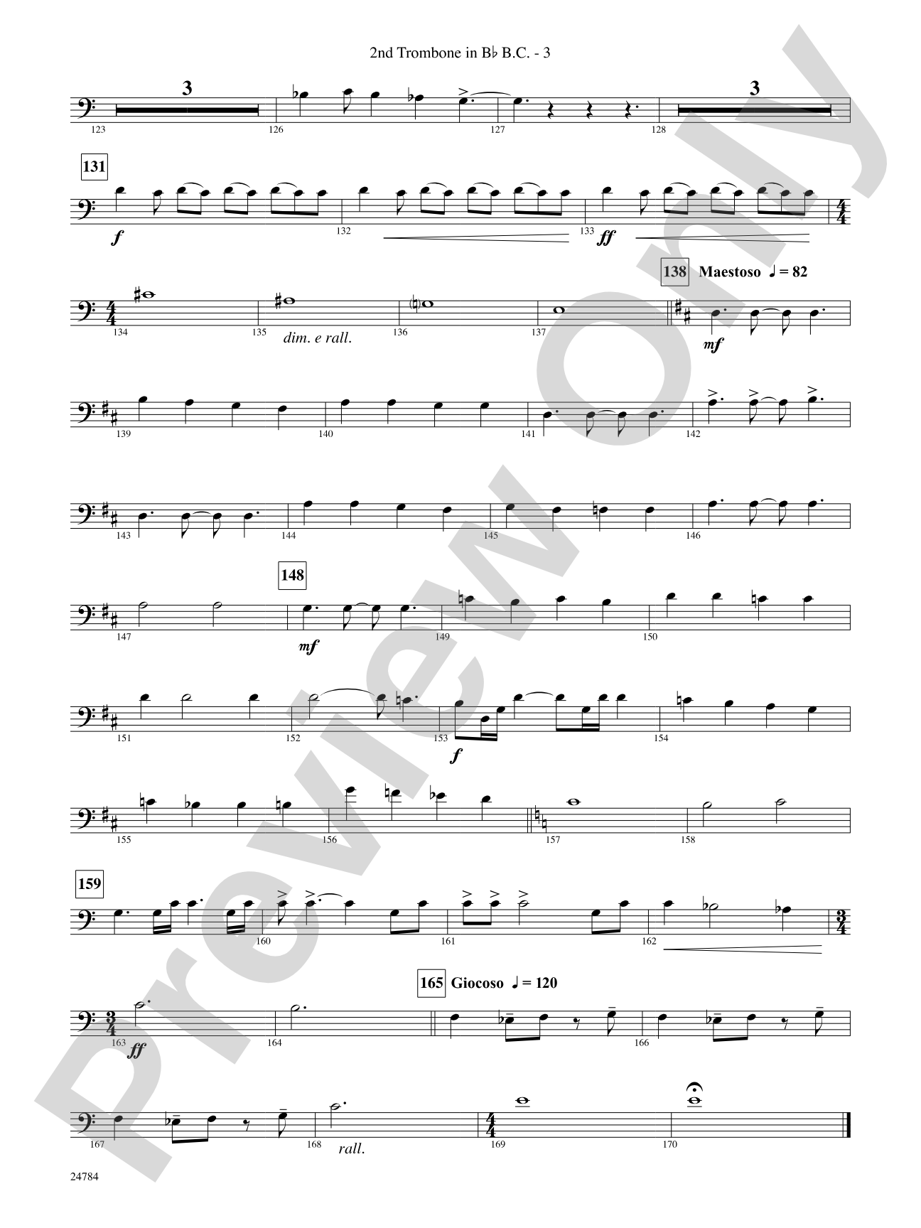 Heritage: (wp) 2nd B-flat Trombone B.C.