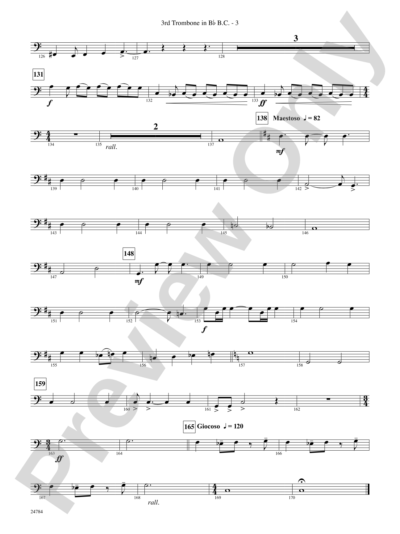 Heritage: (wp) 3rd B-flat Trombone B.C.