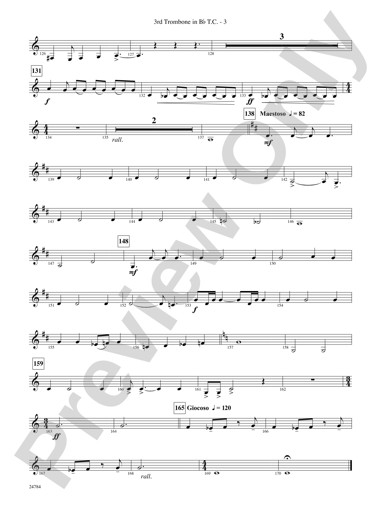 Heritage: (wp) 3rd B-flat Trombone T.C.