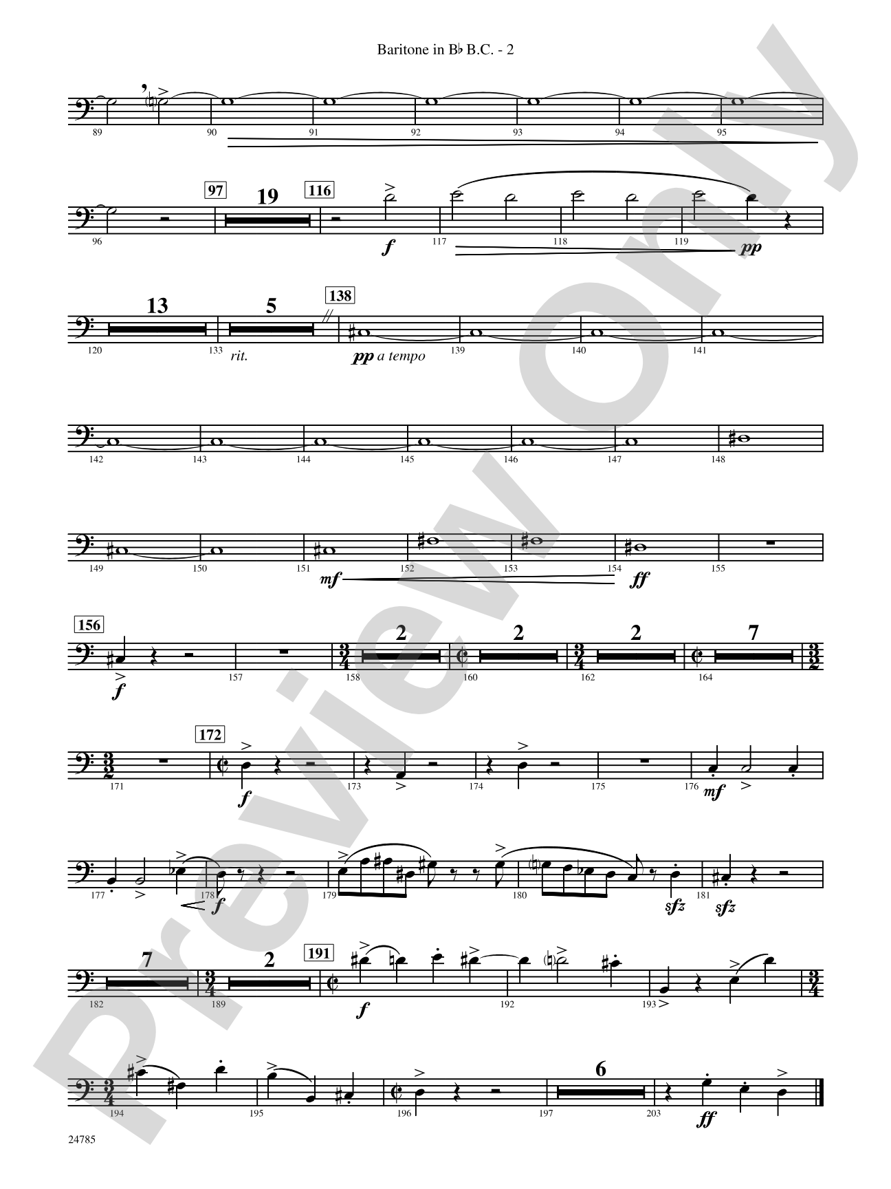 Frolicking Winds (from Symphonic Dance): (wp) B-flat Baritone B.C.