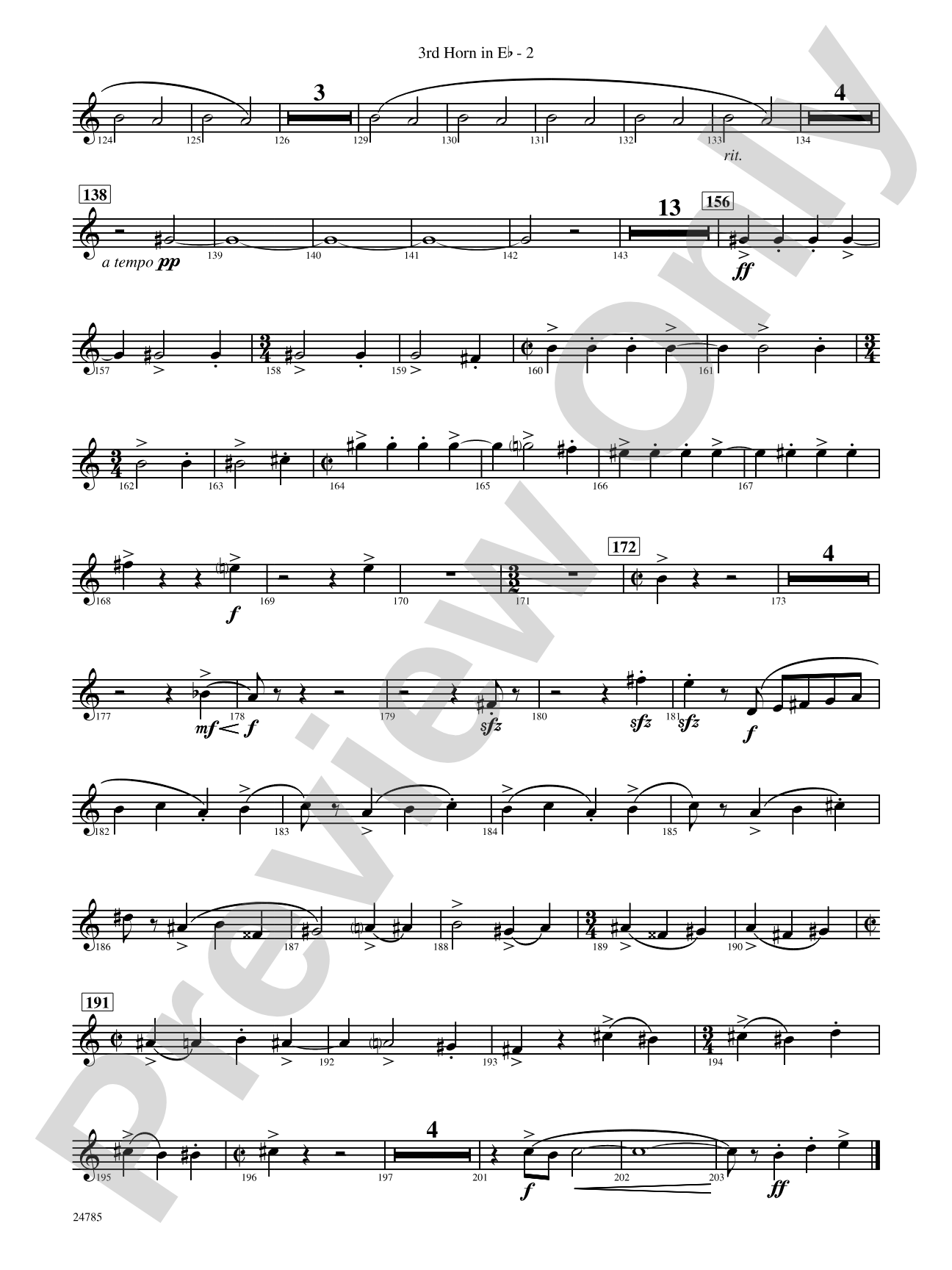 Frolicking Winds (from Symphonic Dance): (wp) 3rd Horn in E-flat