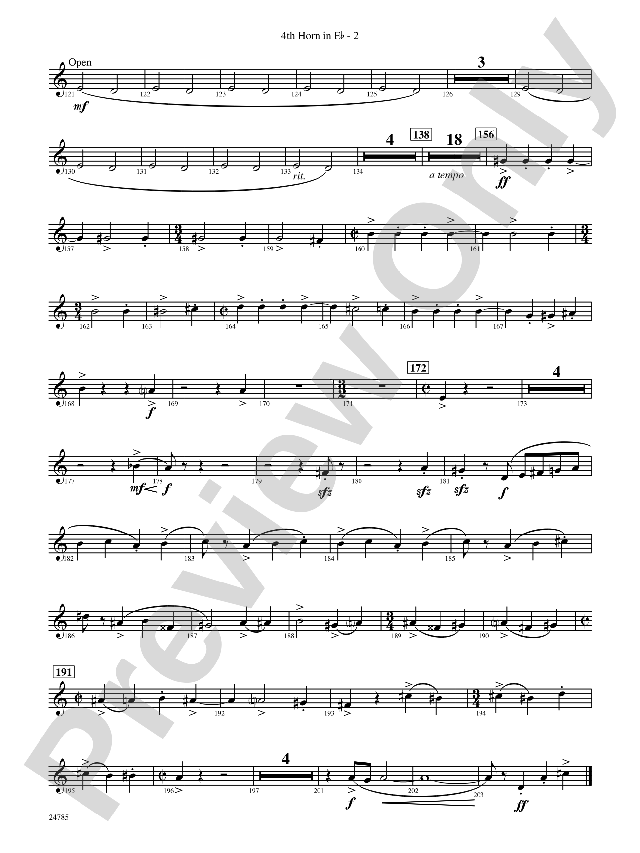 Frolicking Winds (from Symphonic Dance): (wp) 4th Horn in E-flat