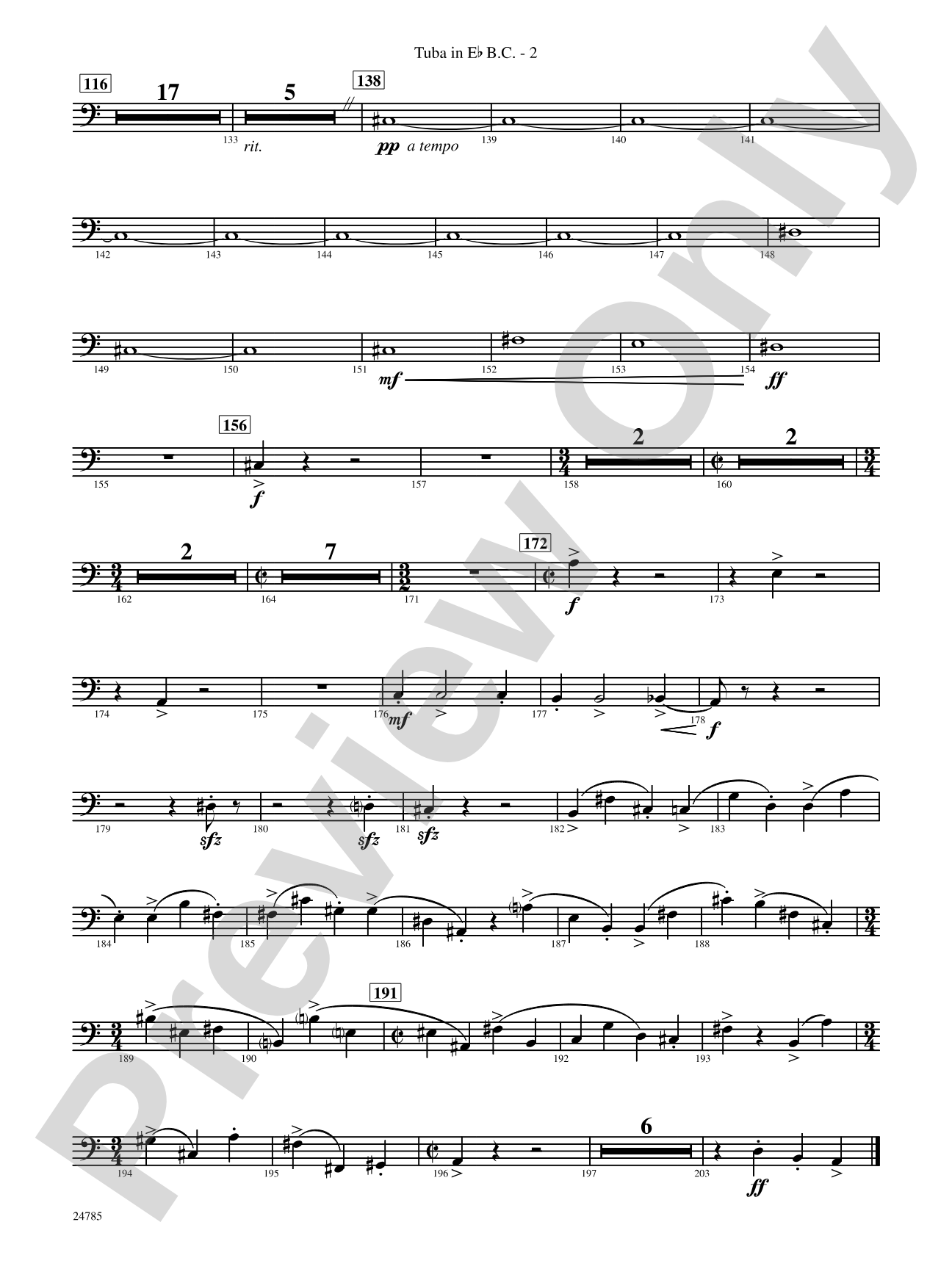 Frolicking Winds (from Symphonic Dance): (wp) E-flat Tuba B.C.
