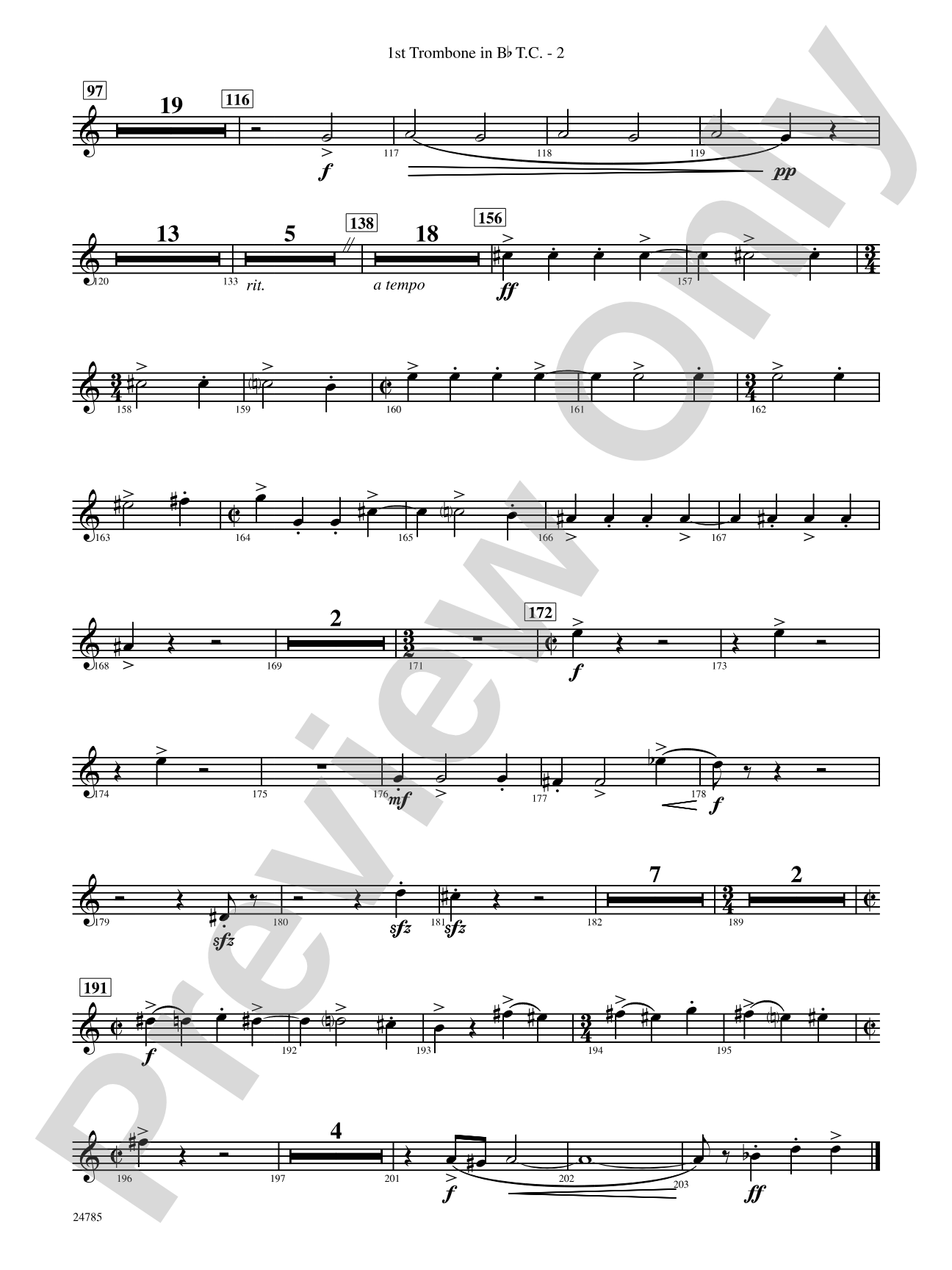 Frolicking Winds (from Symphonic Dance): (wp) 1st B-flat Trombone T.C.