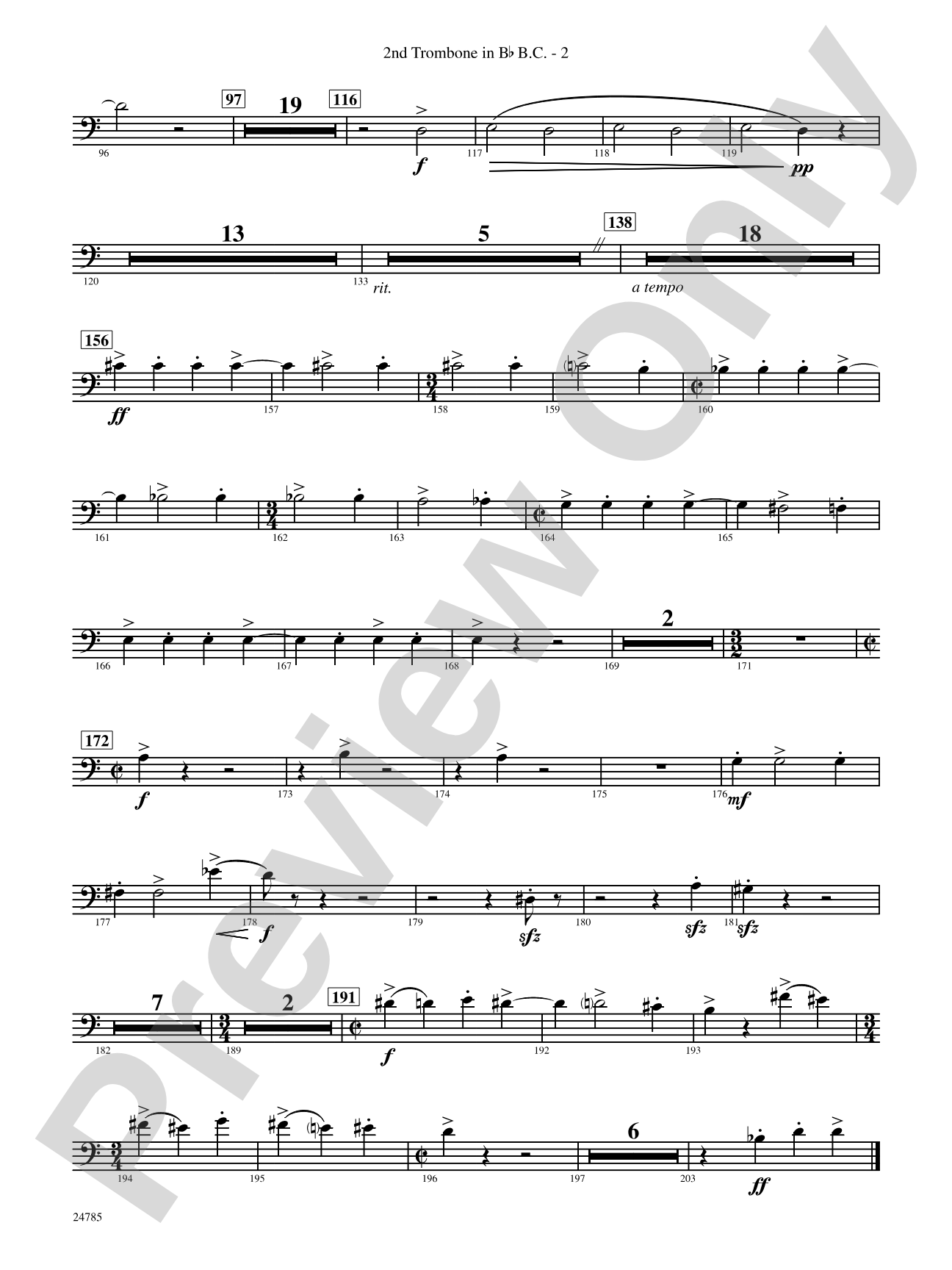Frolicking Winds (from Symphonic Dance): (wp) 2nd B-flat Trombone B.C.