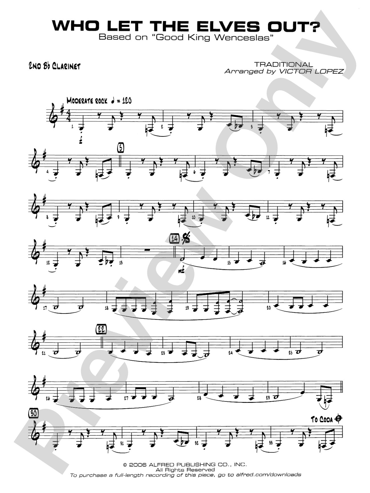 Who Let the Elves Out?: 2nd B-flat Clarinet