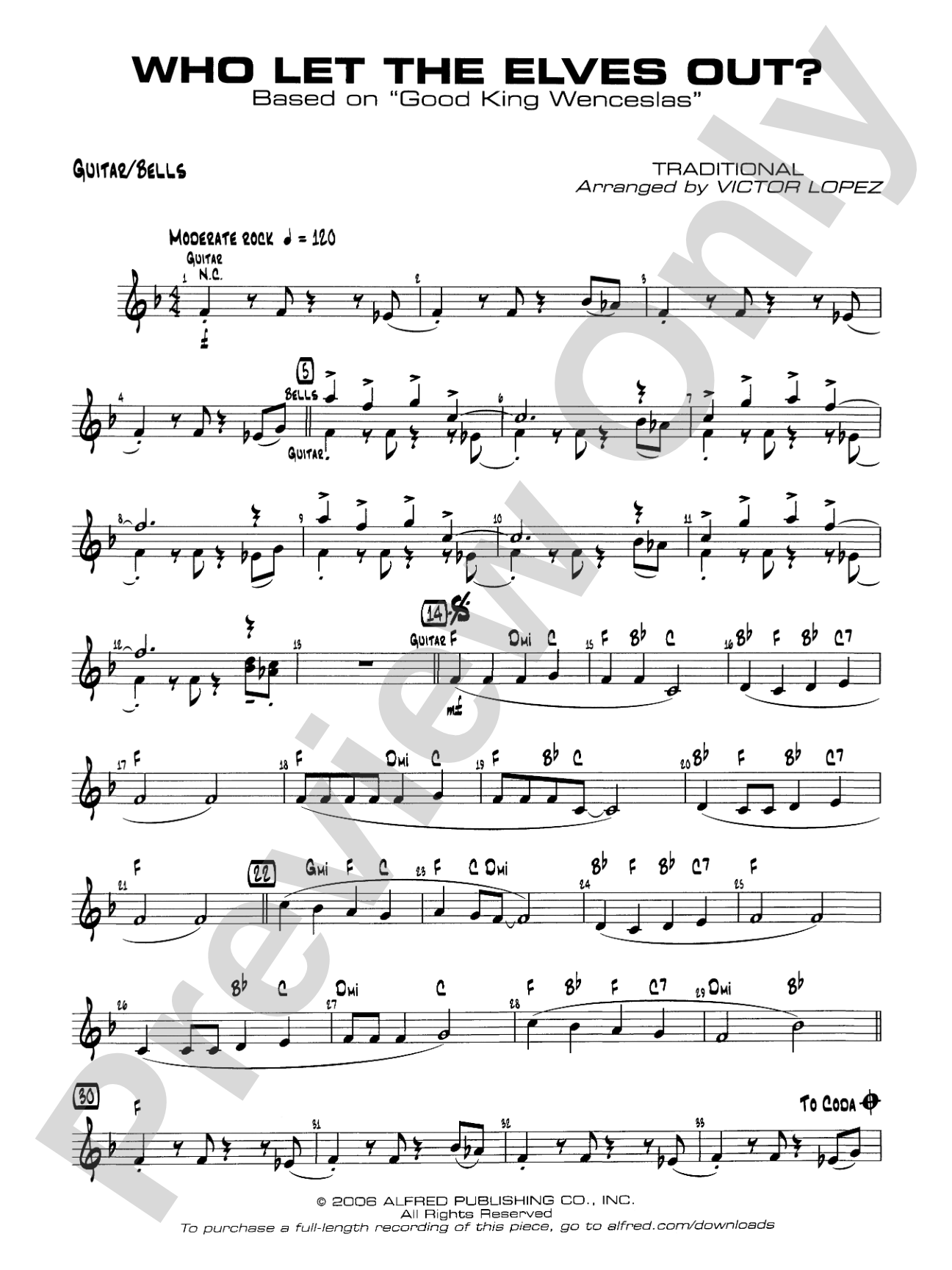 Who Let the Elves Out?: Guitar