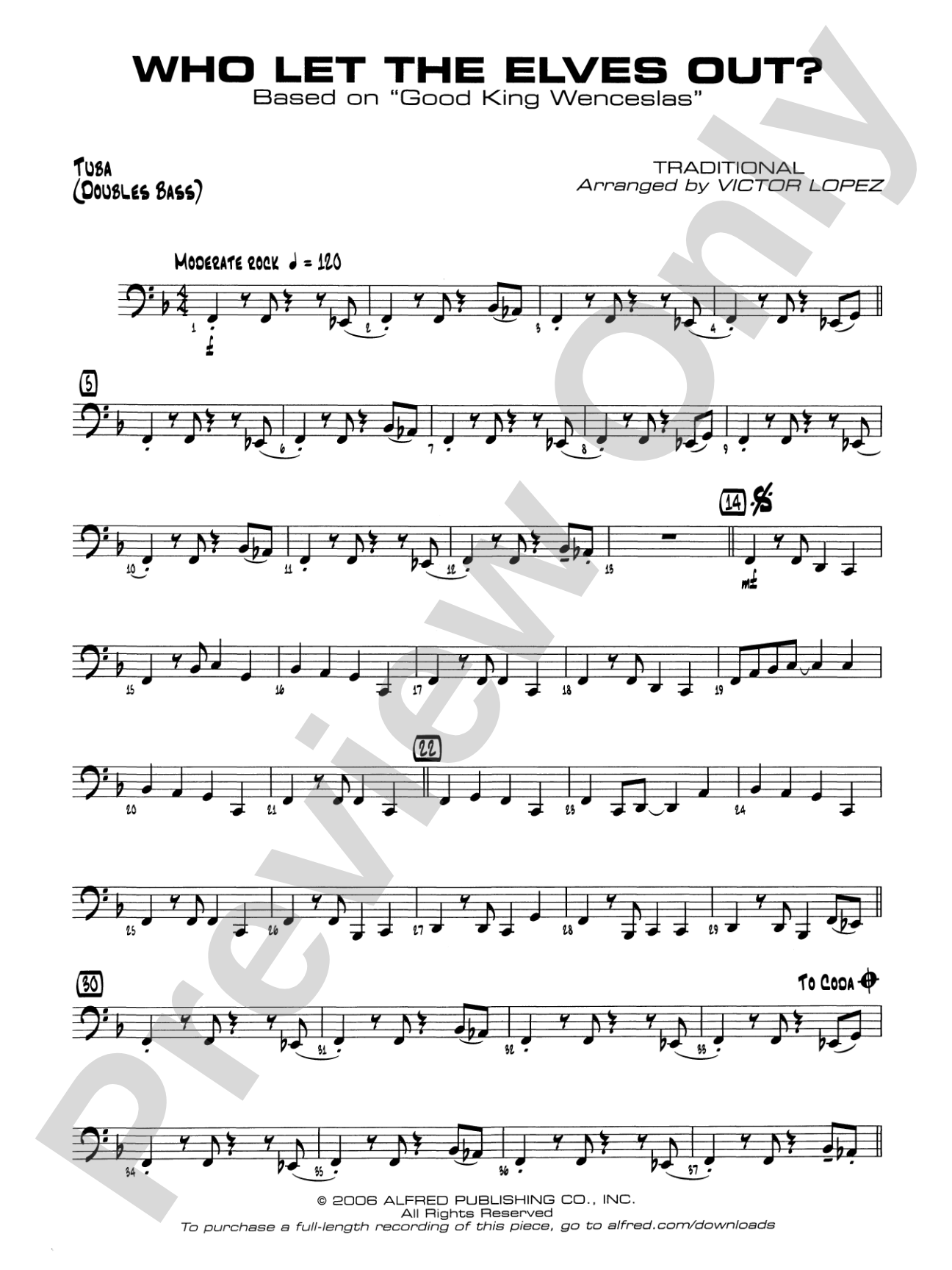 Who Let the Elves Out?: Tuba