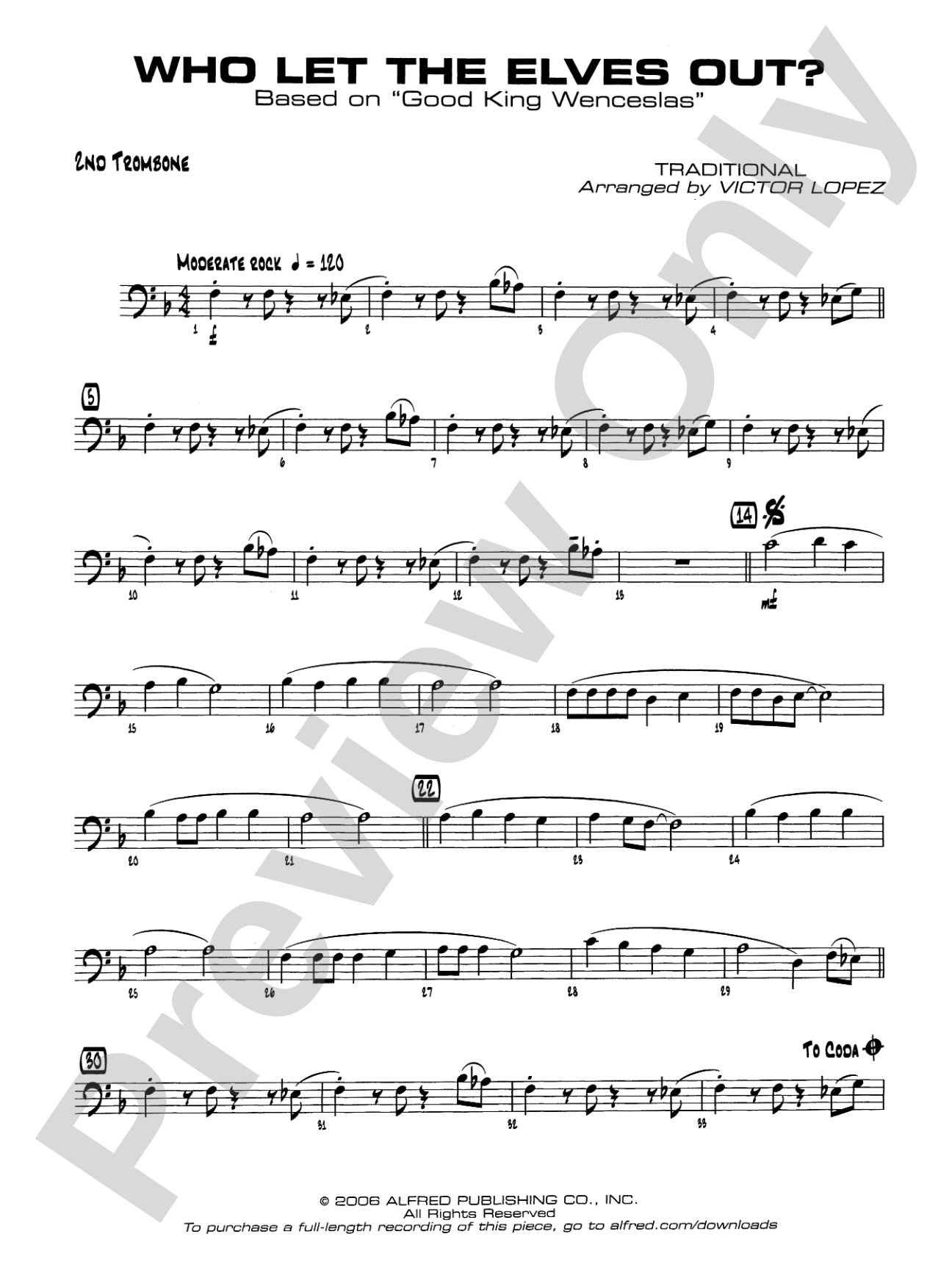 Who Let the Elves Out?: 2nd Trombone